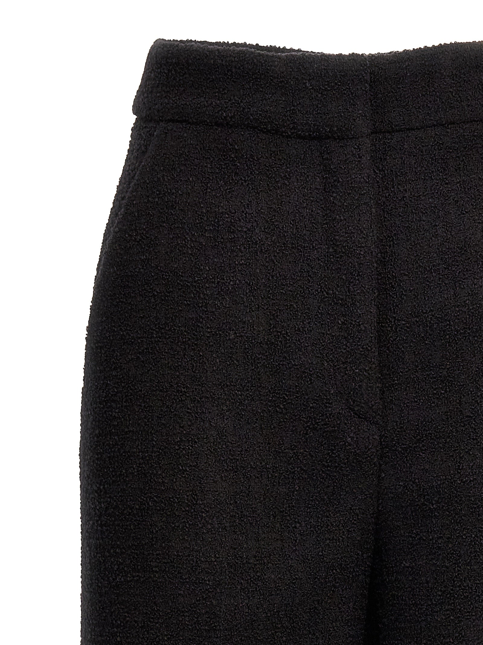 Moschino Schwarze Cropped Hose aus Wolle