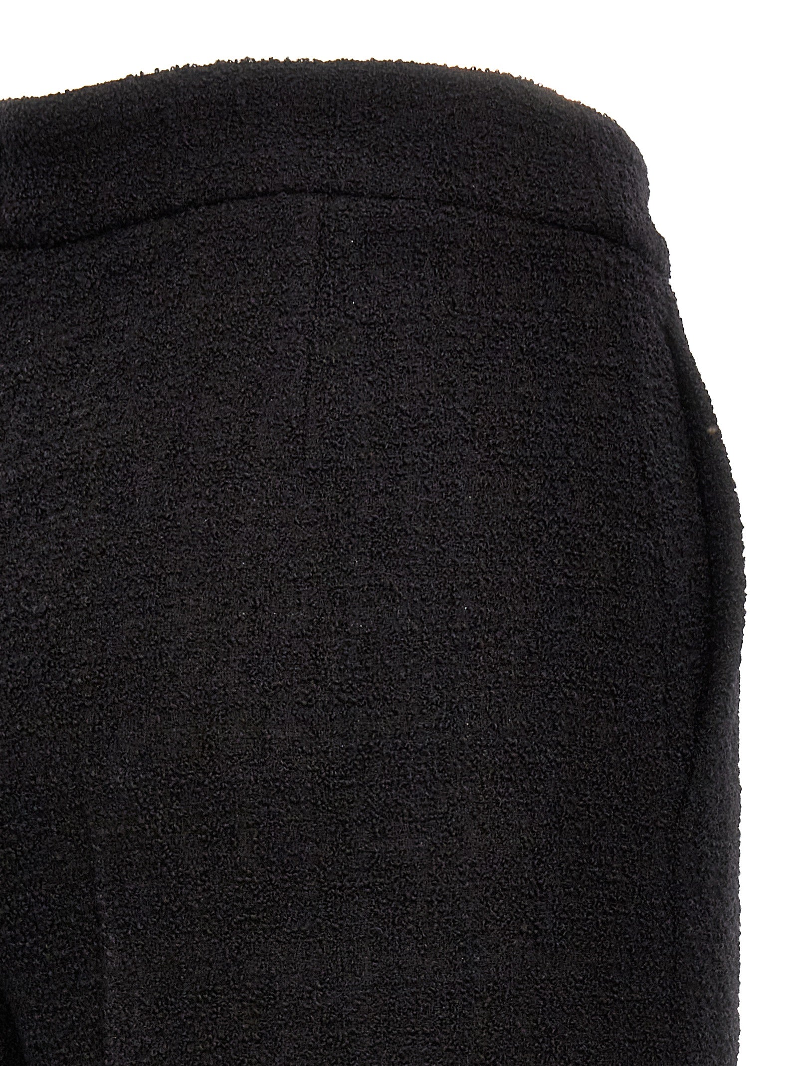 Moschino Schwarze Cropped Hose aus Wolle