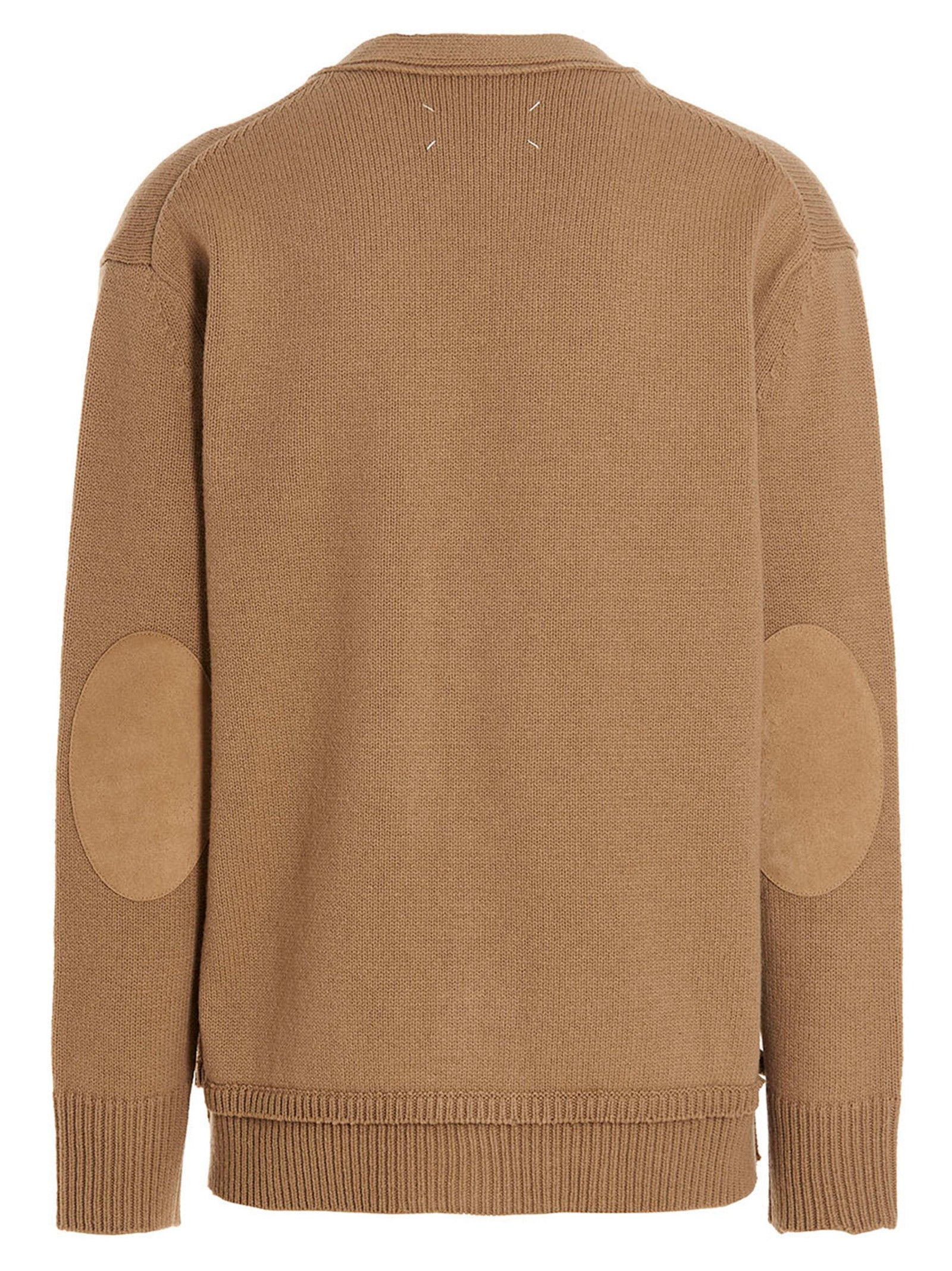 Maison Margiela Beige Wollstrickjacke