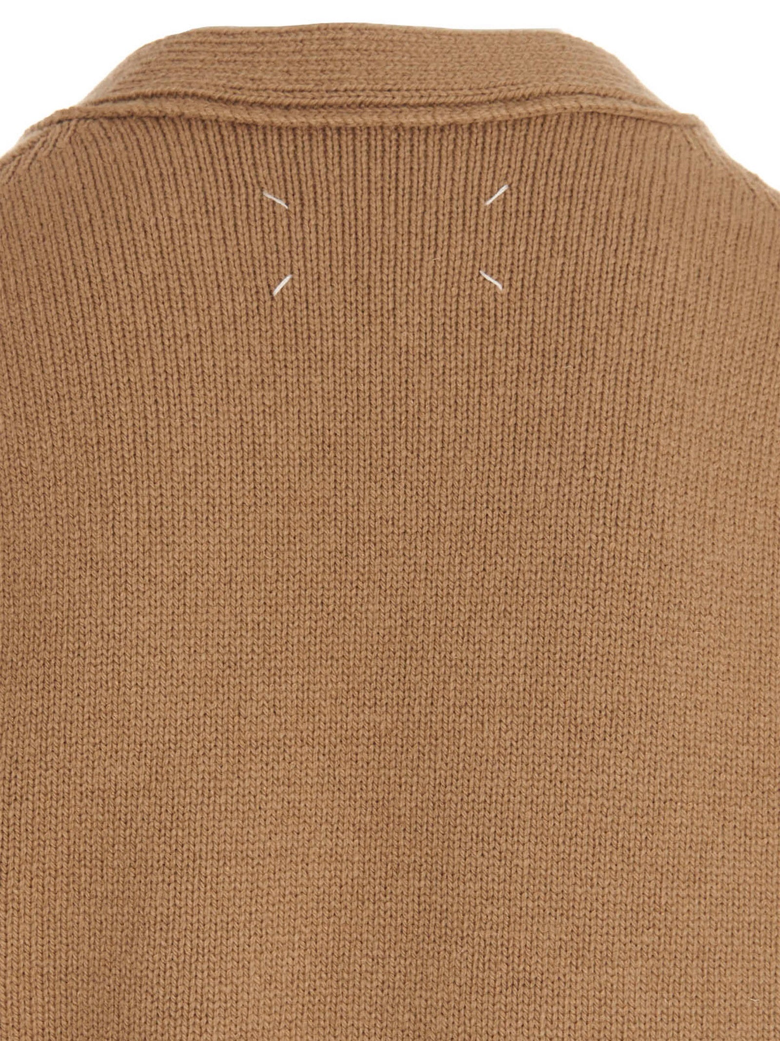 Maison Margiela Beige Wollstrickjacke