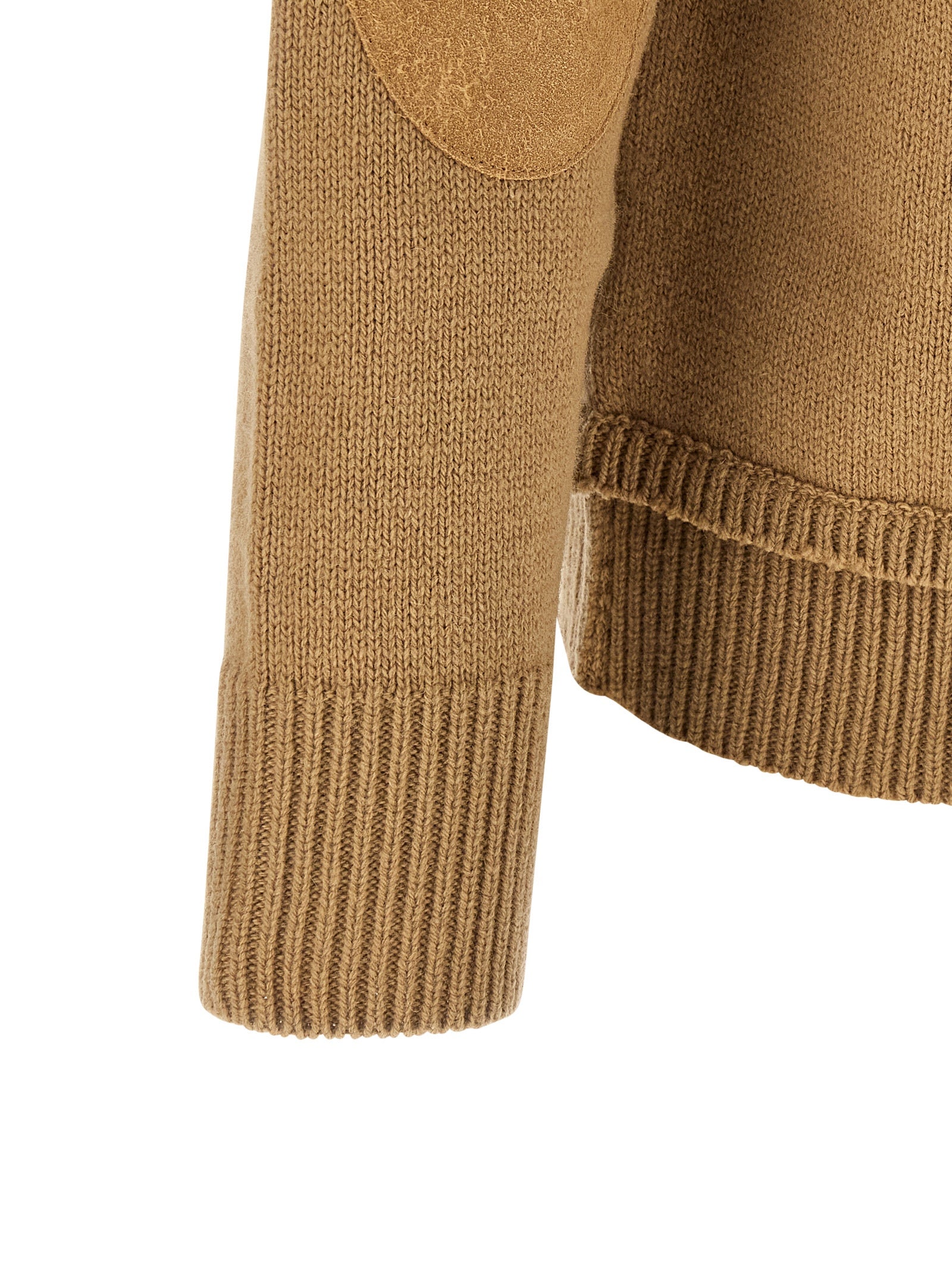 Maison Margiela Beige Wollstrickjacke