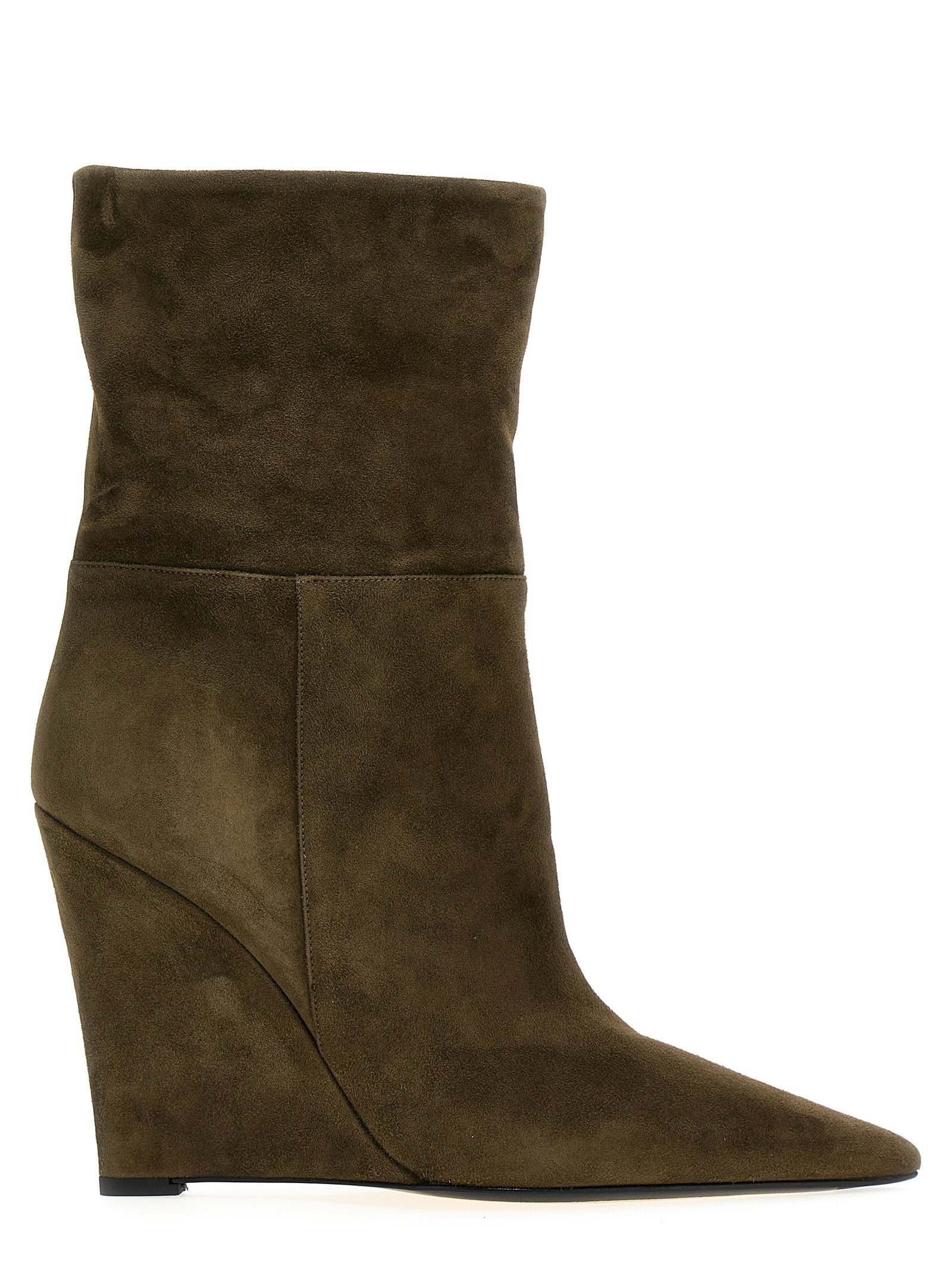 ALEVÌ Zweifarbige Stiefeletten aus Wildleder