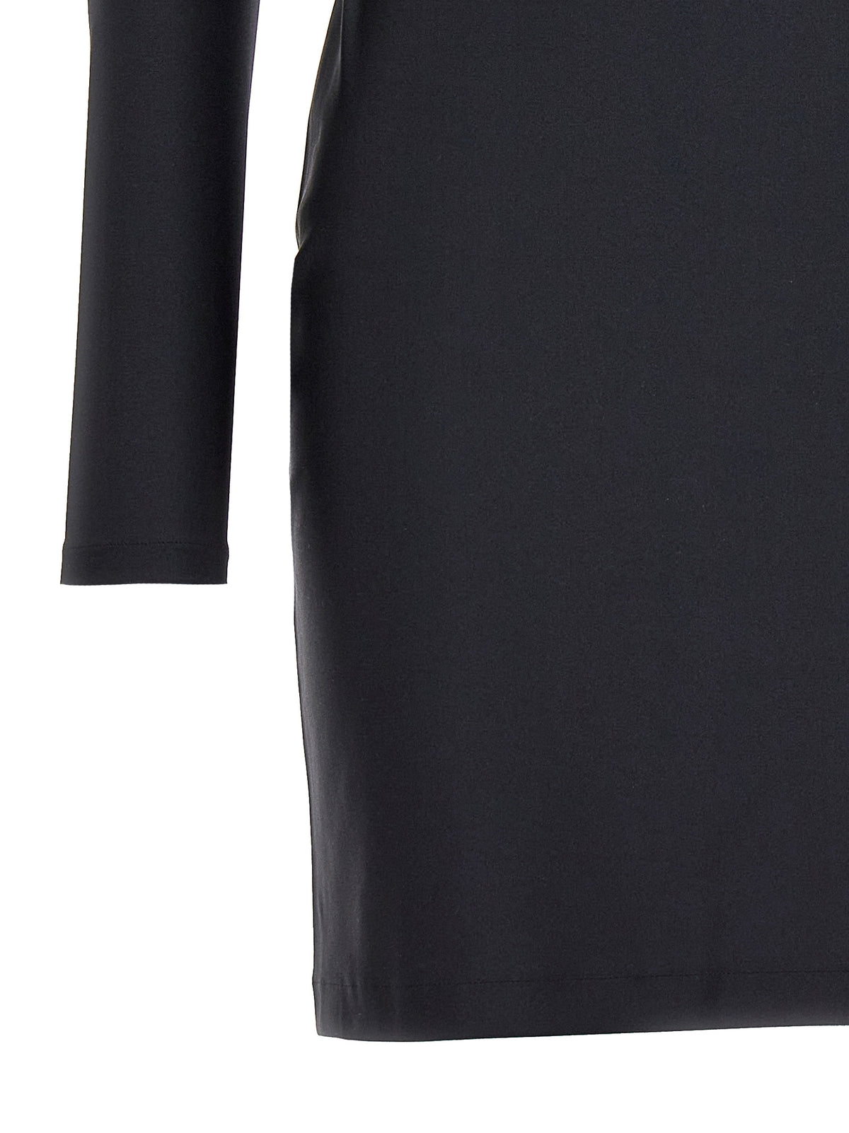 Coperni Kurzes Schwarzes Kleid Aus Polyamid