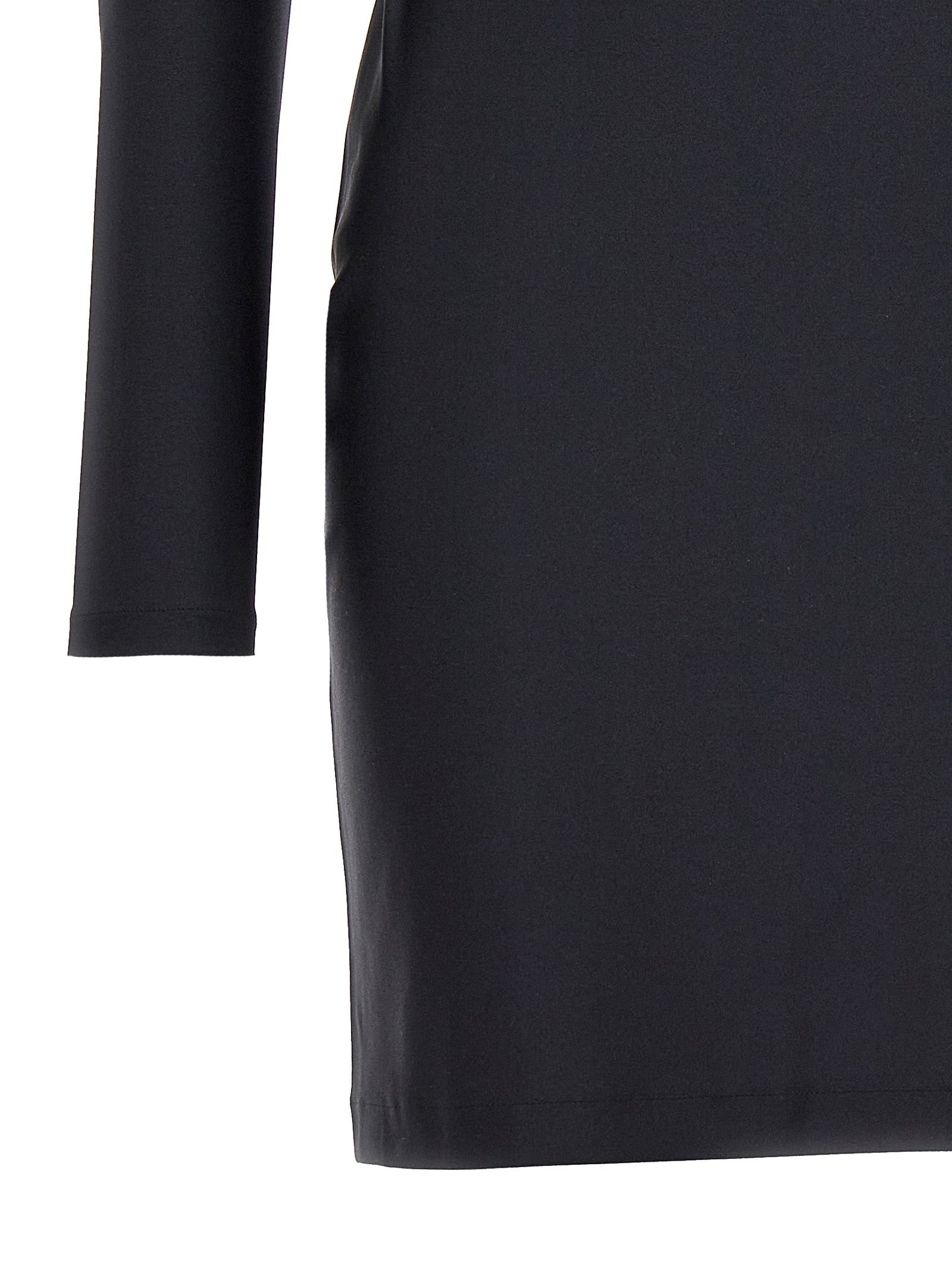 Coperni Kurzes Schwarzes Kleid Aus Polyamid