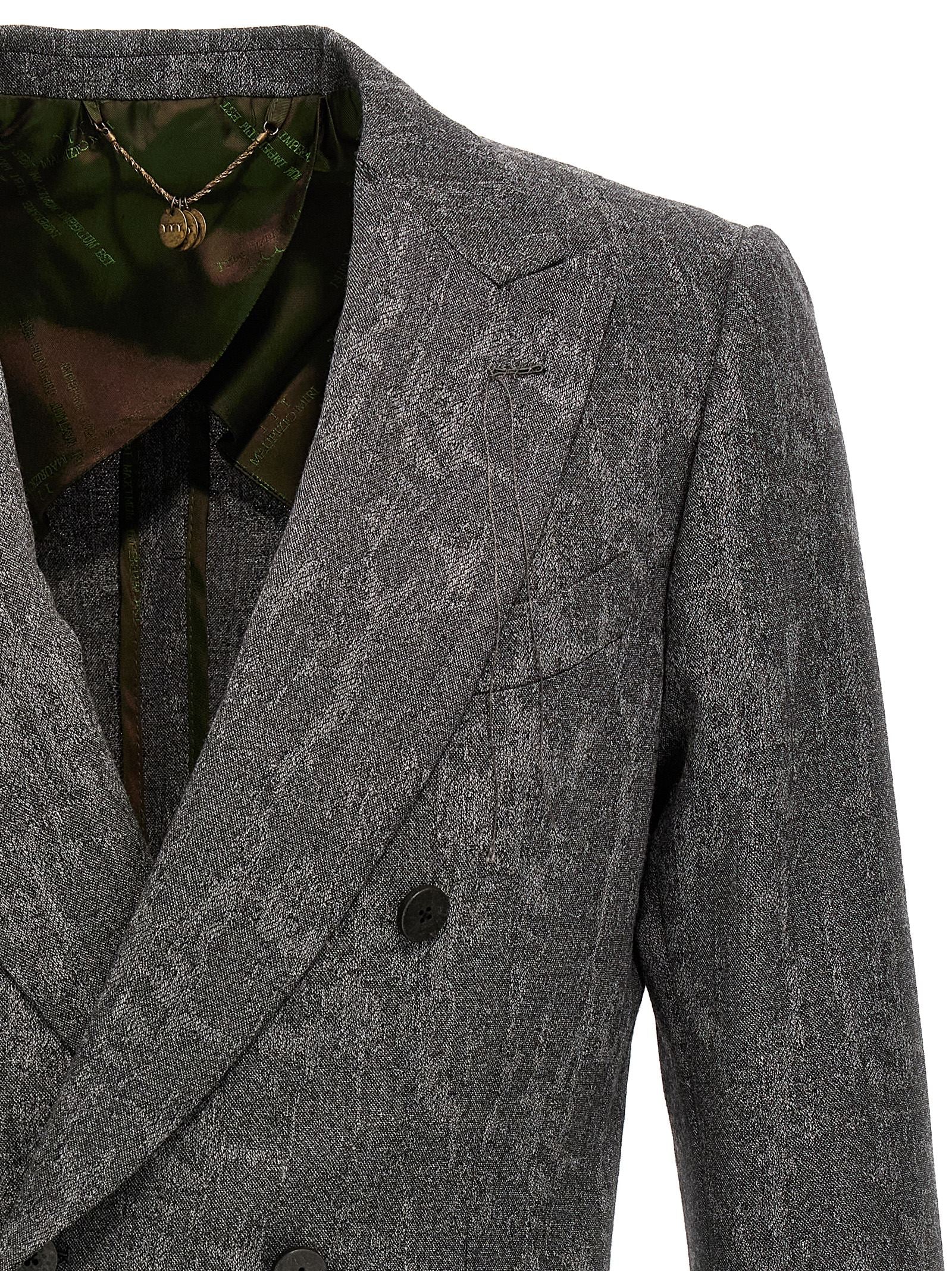 MAURIZIO MIRI Grauer Wollblazer