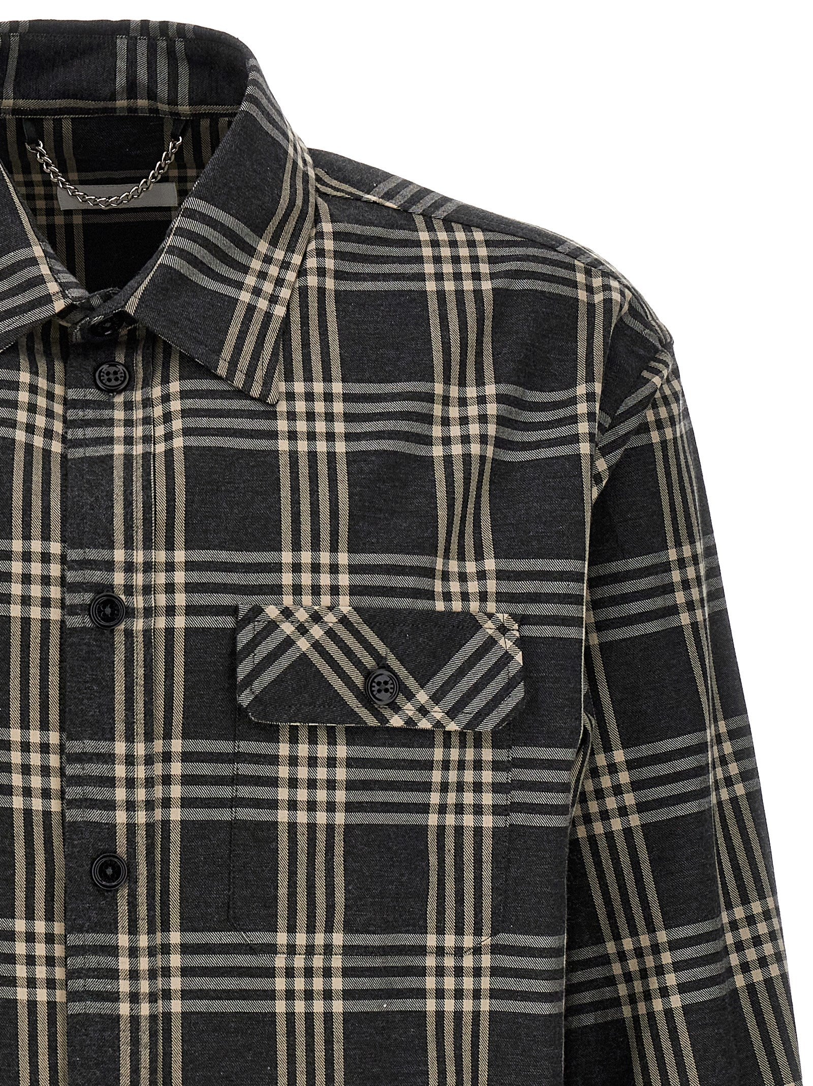 1989 Studio Graue Baumwollbluse