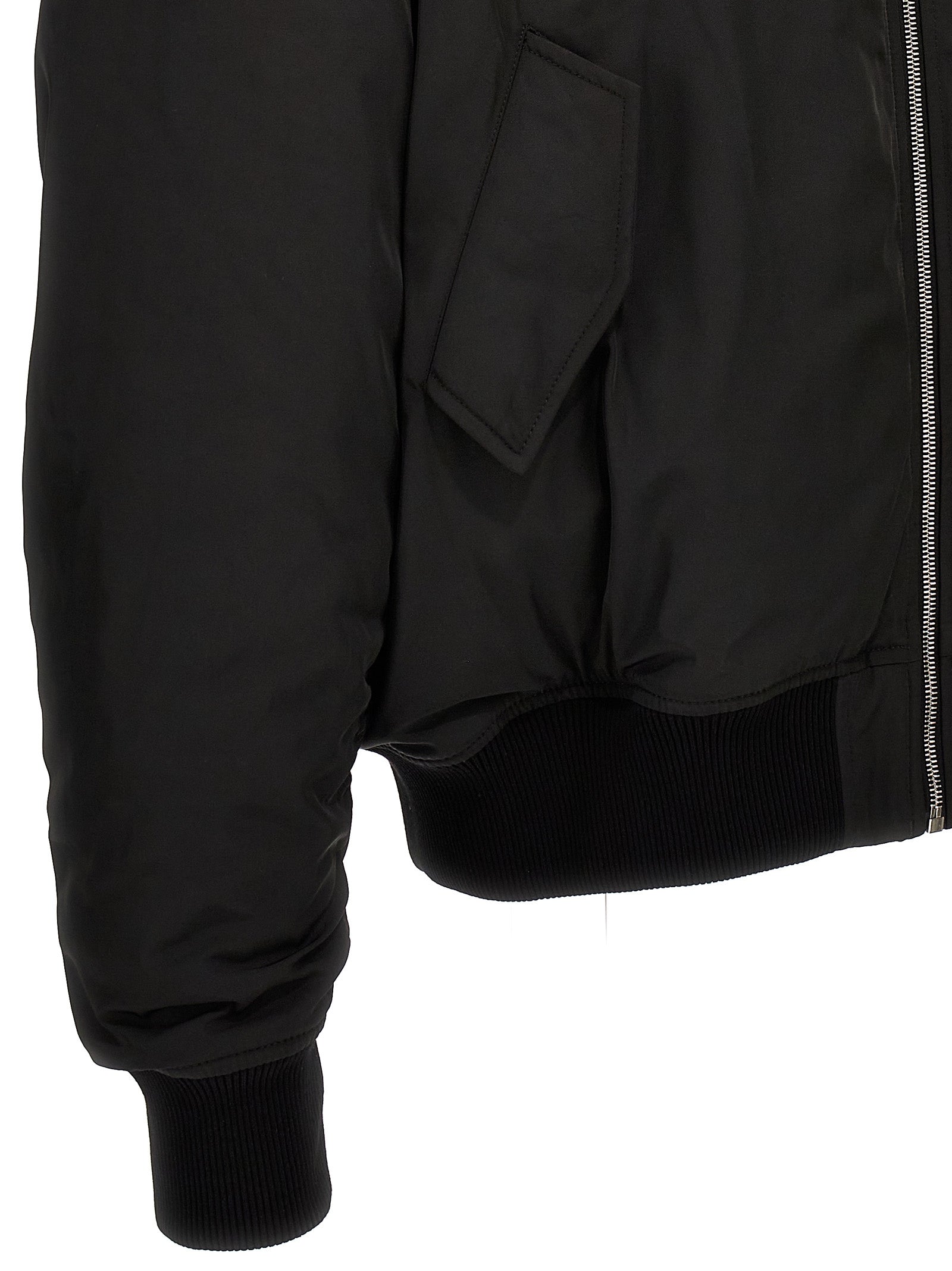 1989 Studio Schwarzer Bomber aus Polyester