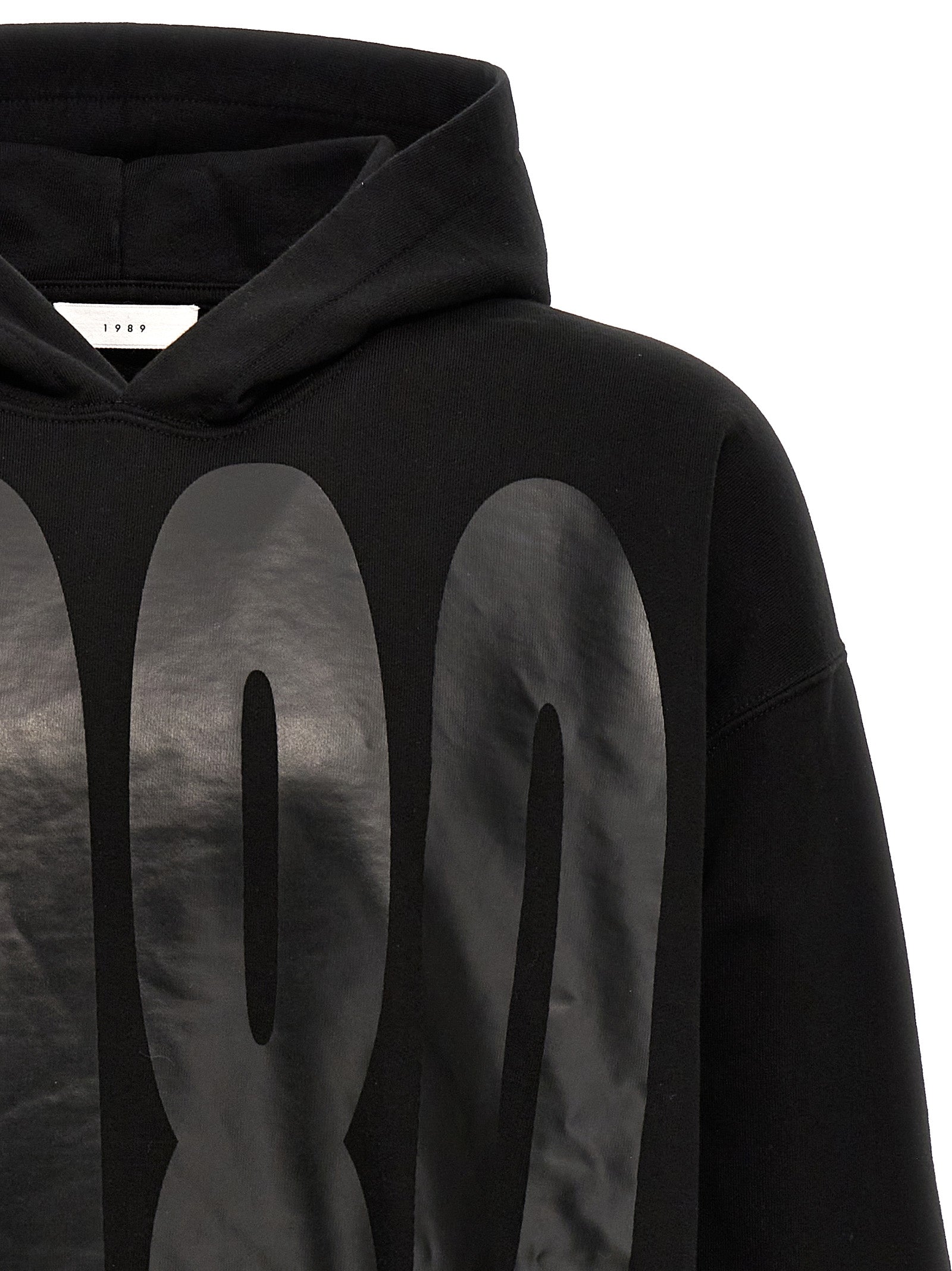 1989 Studio Schwarzer Baumwoll-Sweatshirt