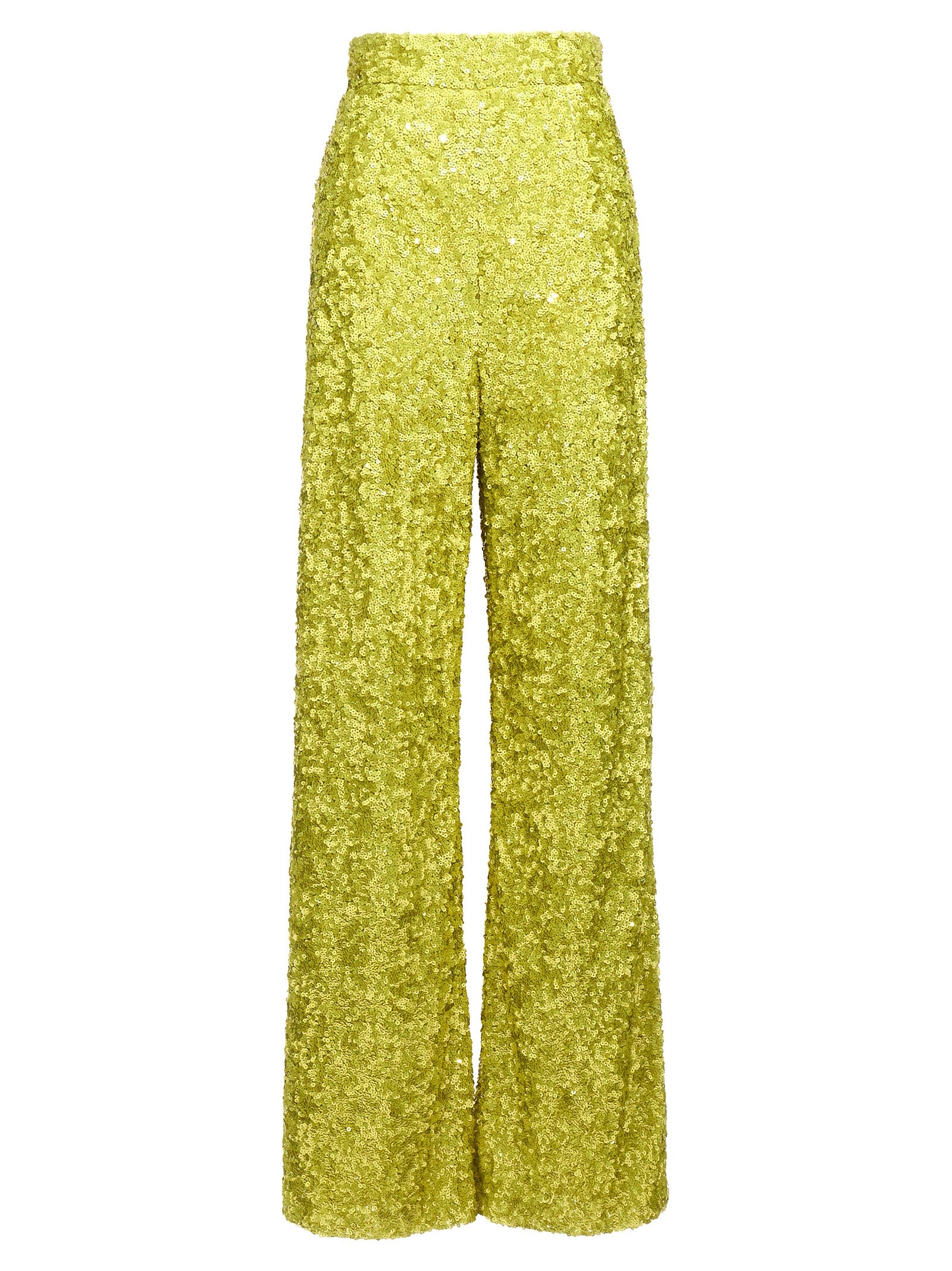Ermanno Scervino Zweifarbige Polyamid-Hose mit ausgestelltem Bein