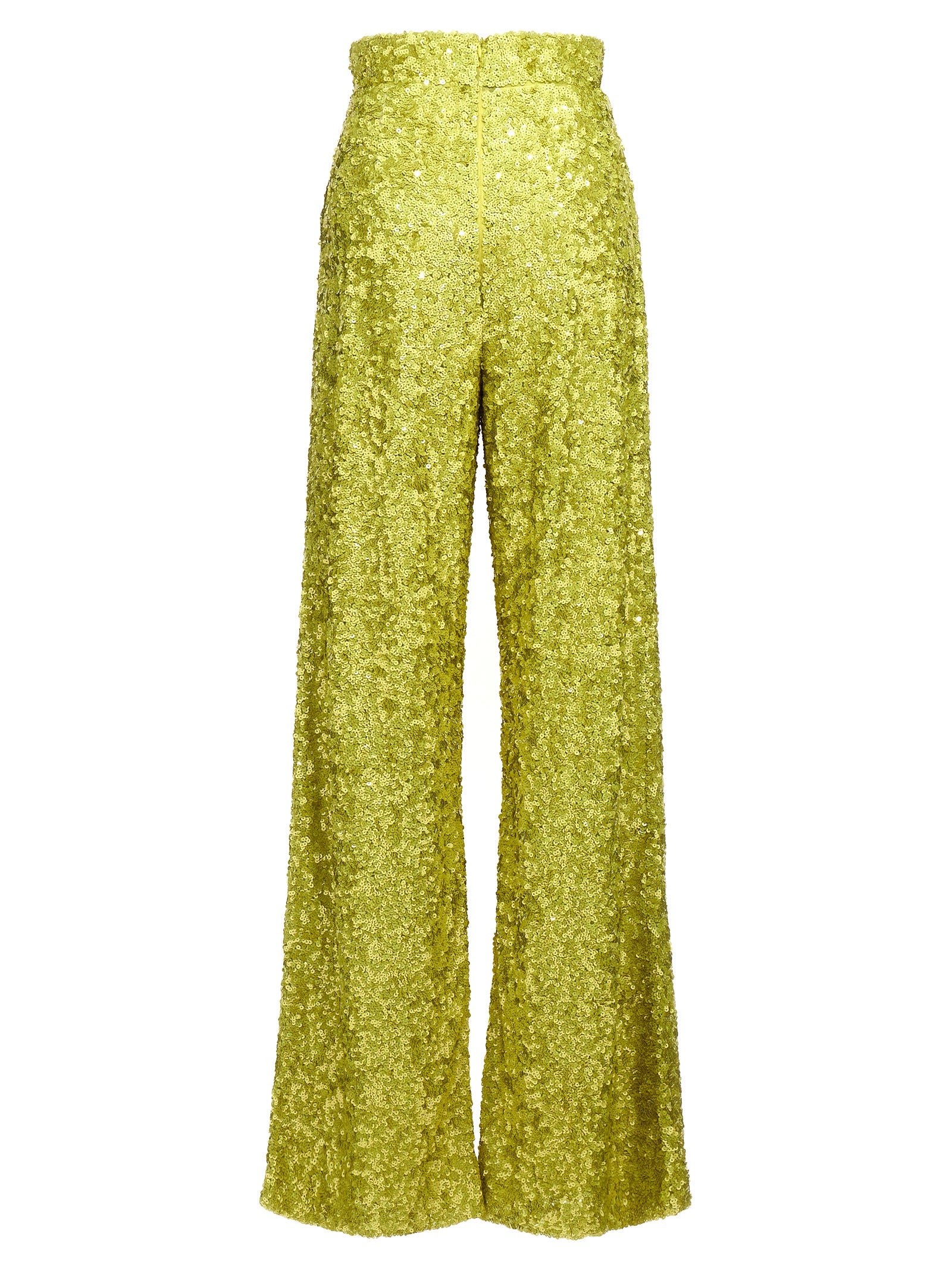 Ermanno Scervino Zweifarbige Polyamid-Hose mit ausgestelltem Bein