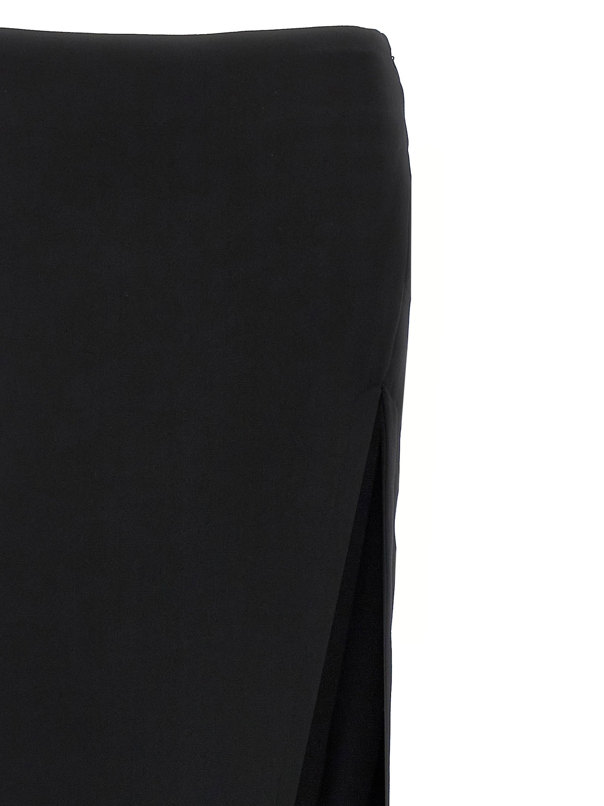 Ann Demeulemeester Schwarzer Minirock aus Lammleder