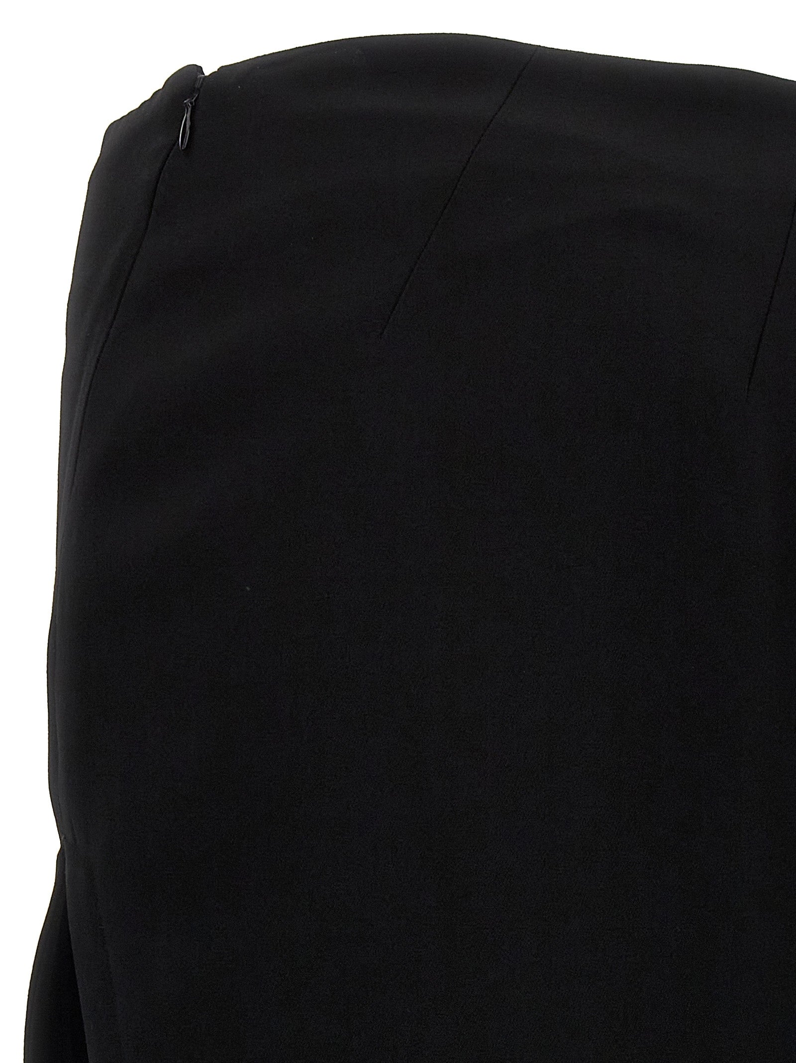 Ann Demeulemeester Schwarzer Minirock aus Lammleder