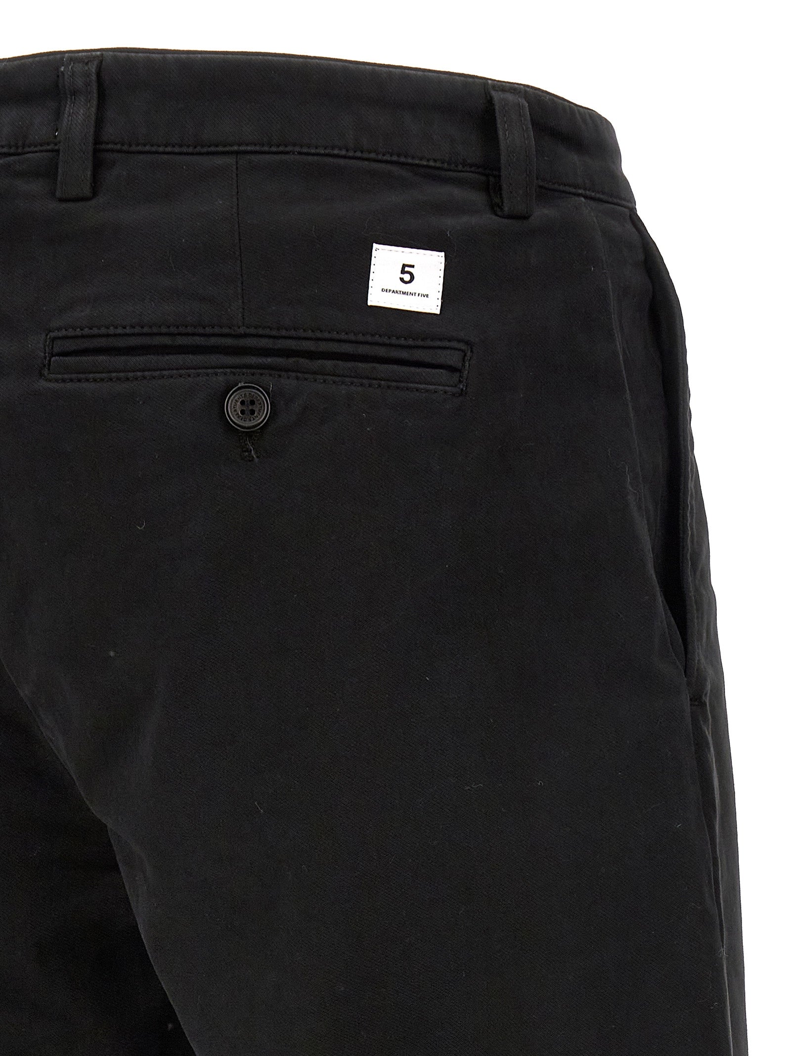 Department 5 Schwarze Baumwoll-Freizeithose