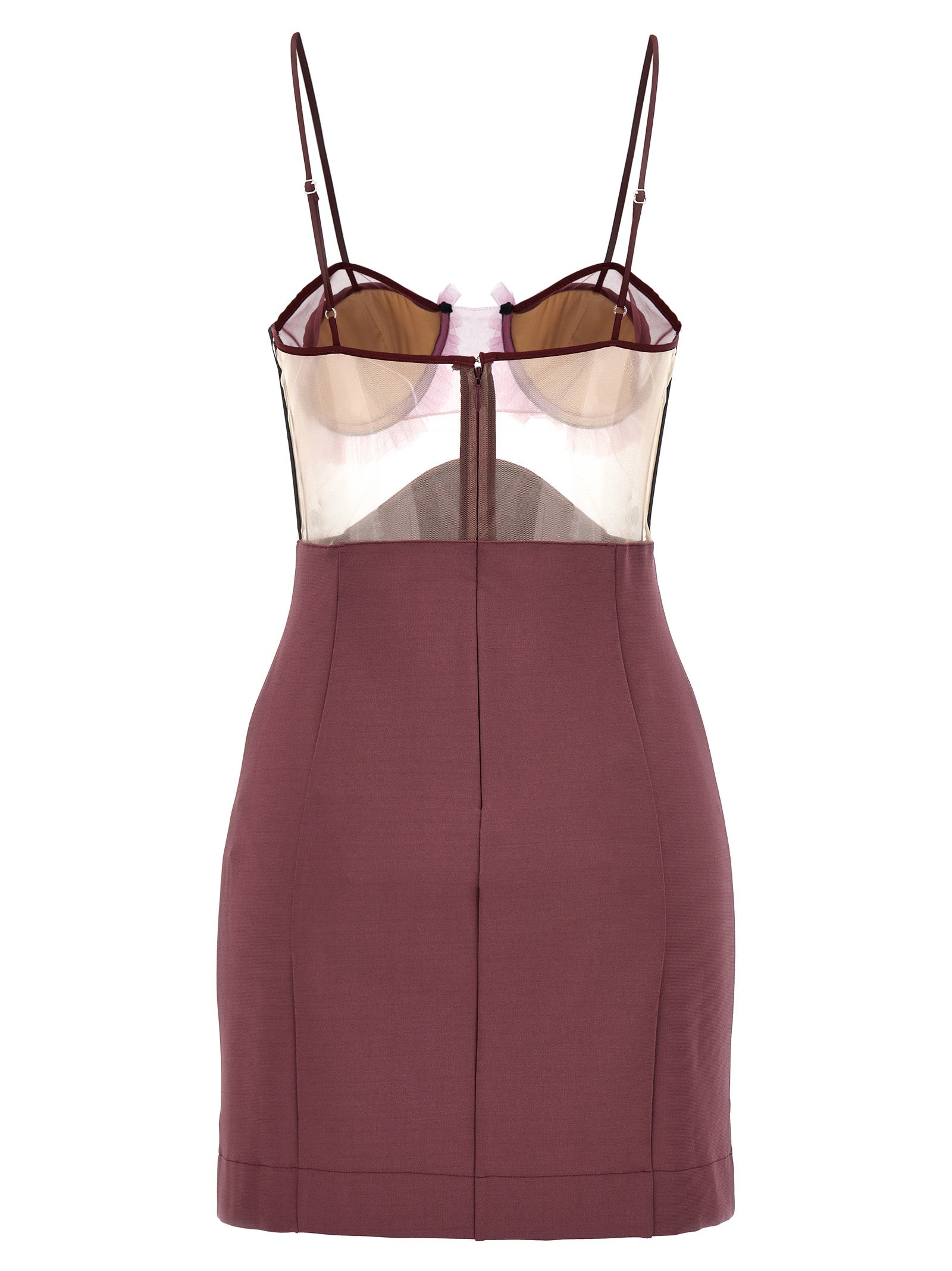 Nensi Dojaka Kurzes Kleid aus violettem Viskose-Jersey