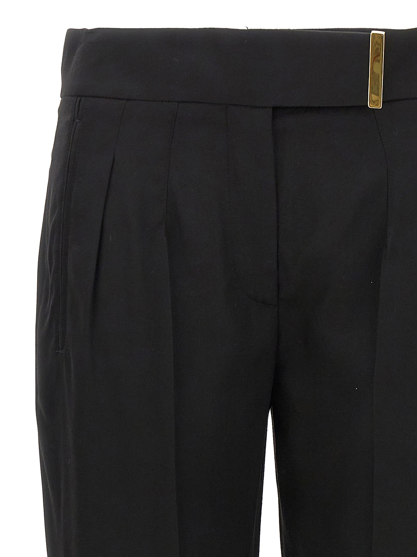 Tom Ford Schwarze Viskose-Anzughose