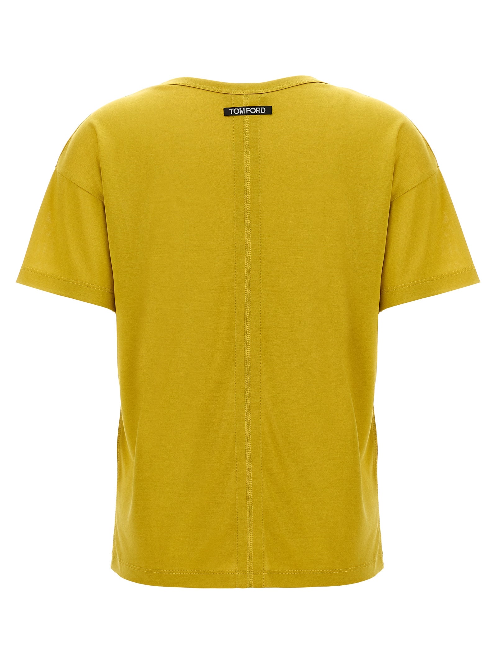 Tom Ford Zweifarbiges Seiden-T-Shirt