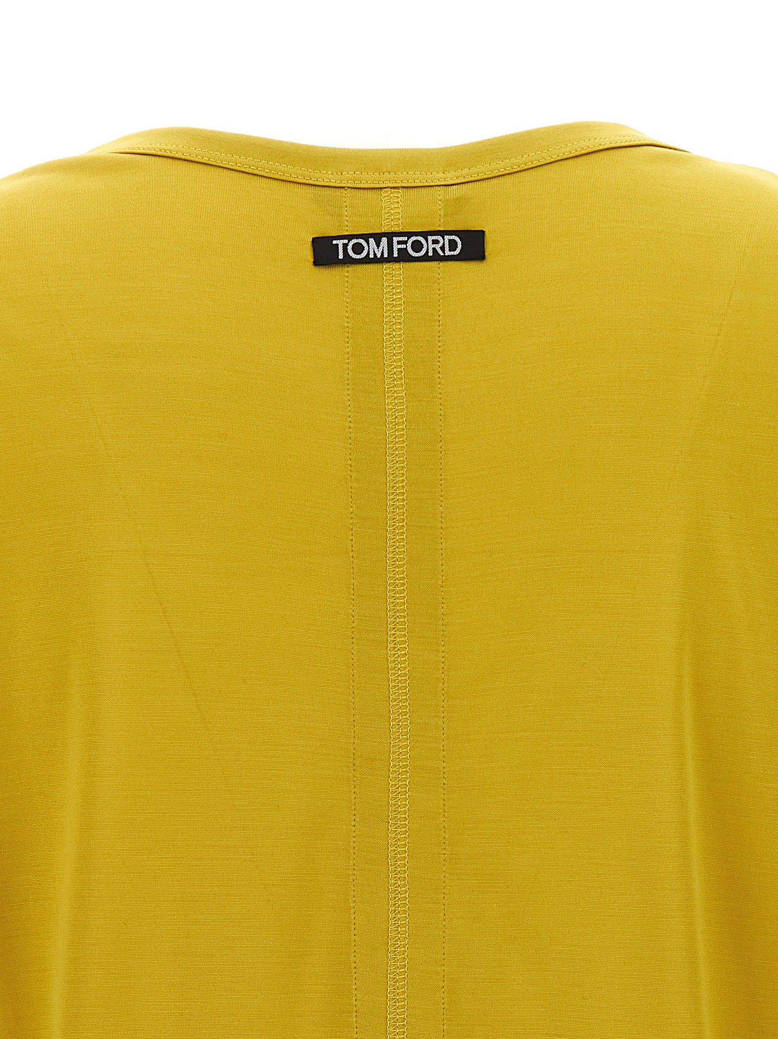 Tom Ford Zweifarbiges Seiden-T-Shirt