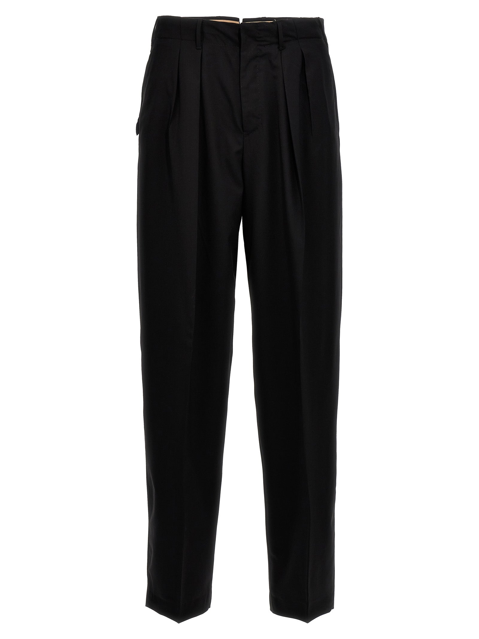 PT Torino Schwarze Hose aus reiner Schurwolle