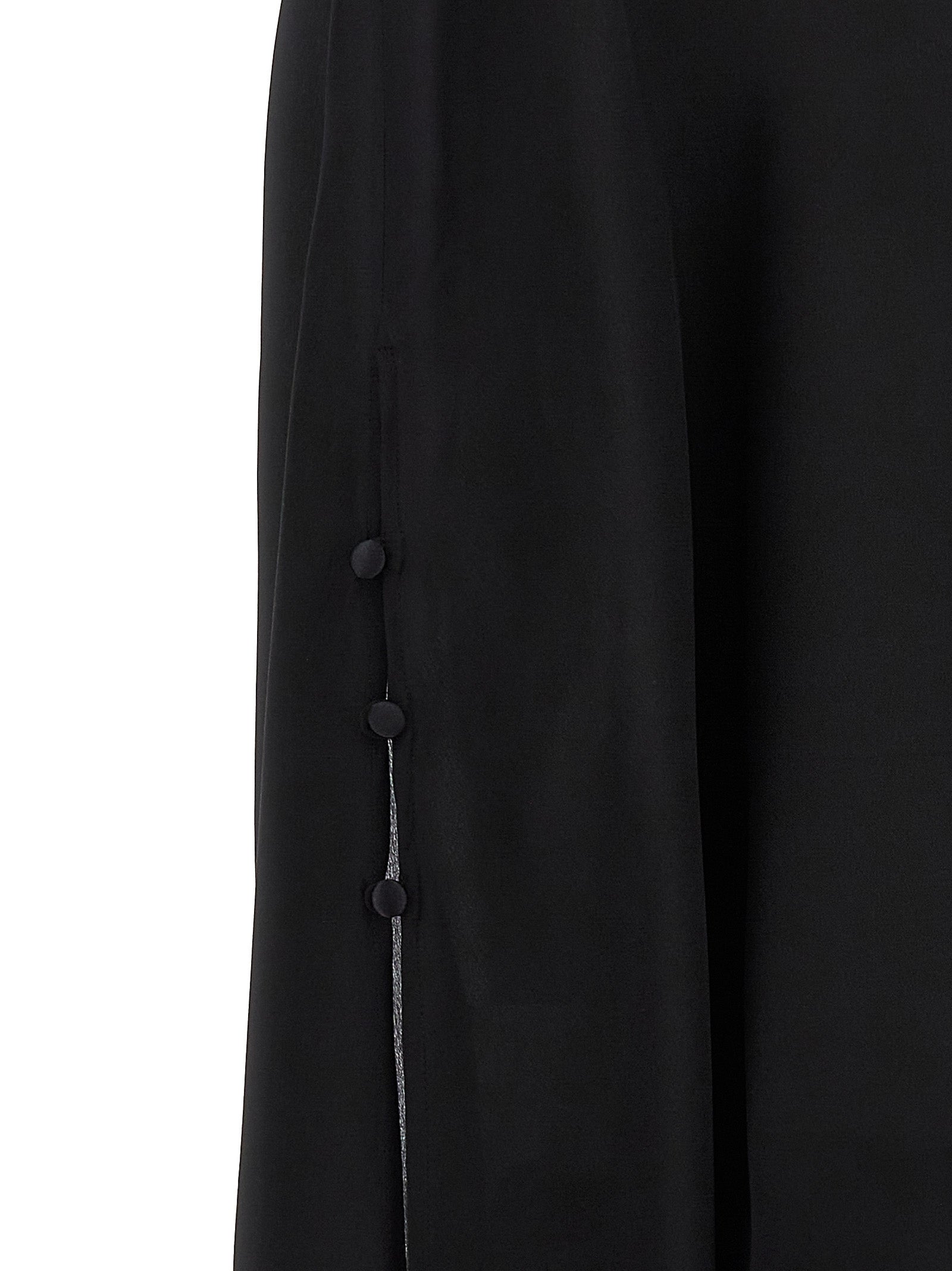 DI.LA3 PARI' Schwarze Seidenbluse