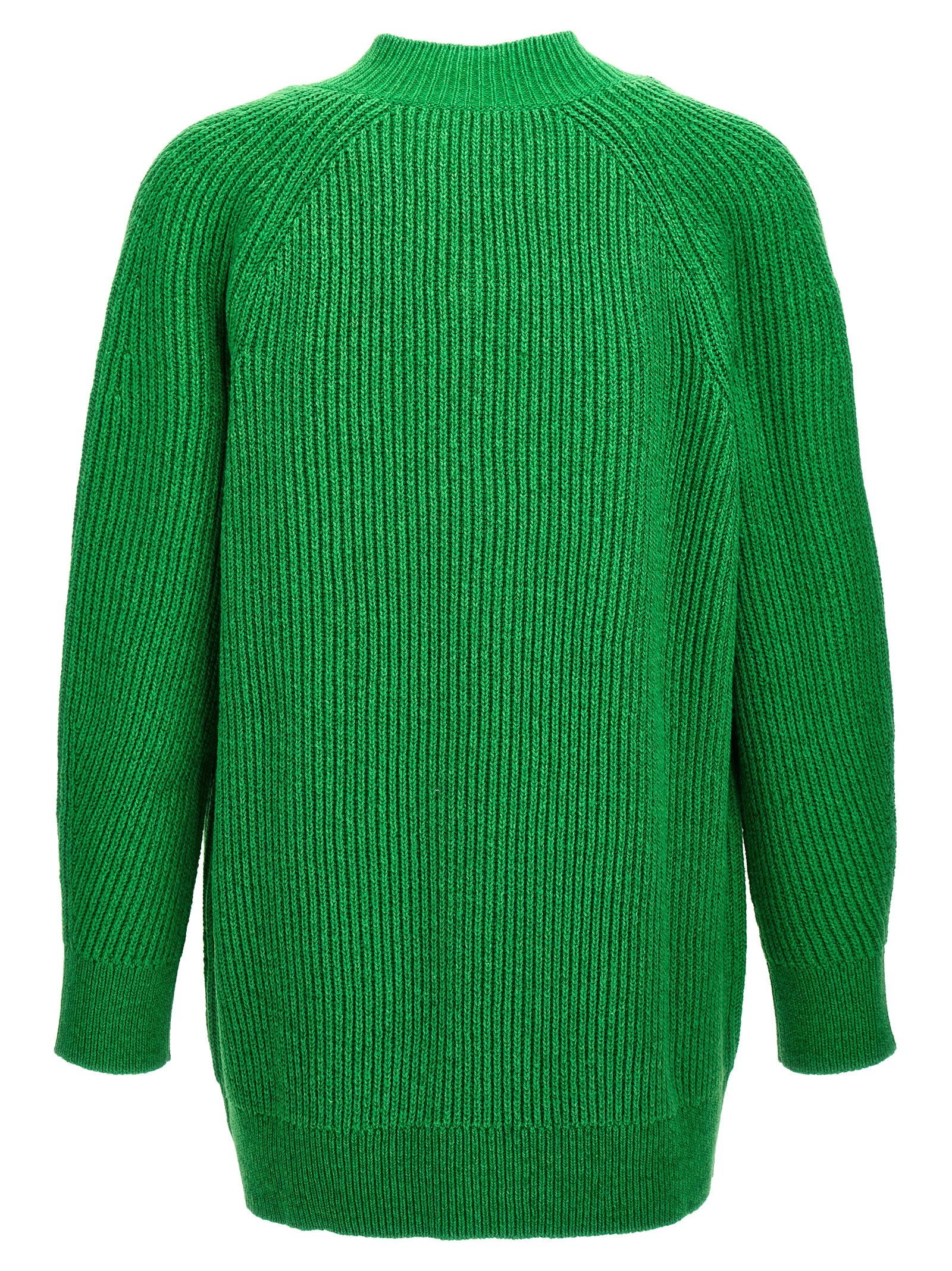 Jil Sander Baumwoll-Cardigan in Zweifarbenoptik