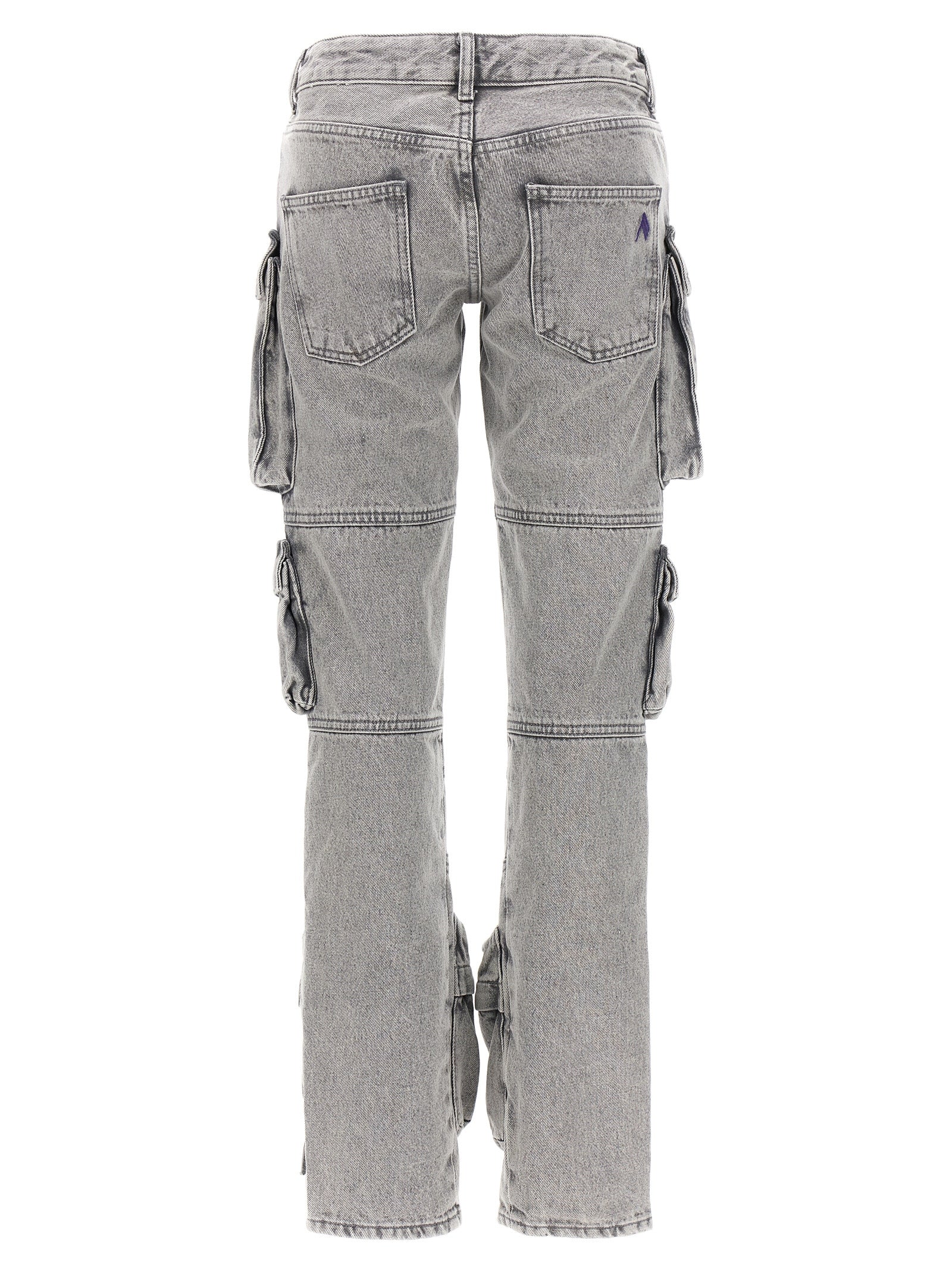 The Attico Graue Cargohose aus Baumwolle