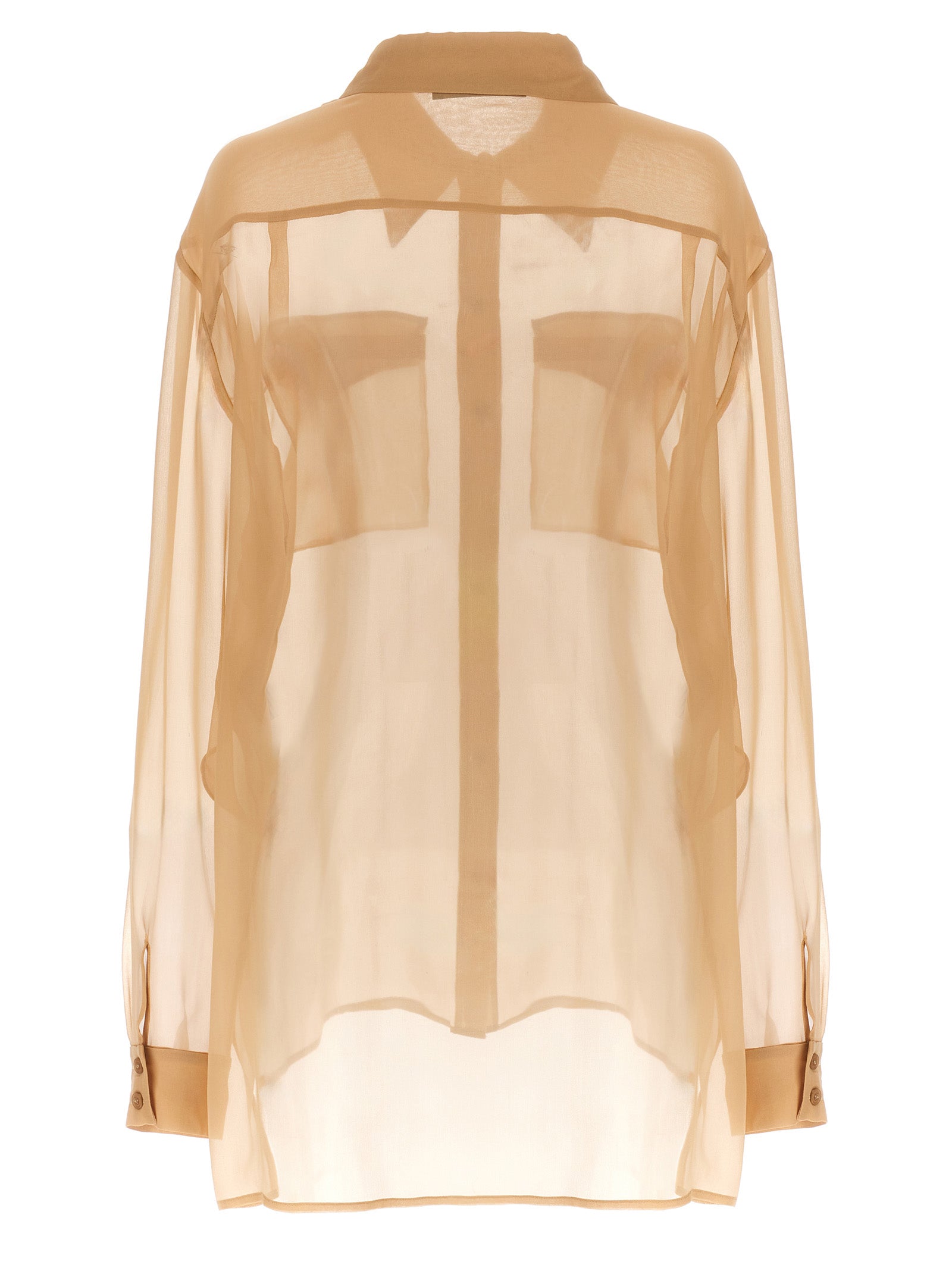 Alberta Ferretti Beige Seidenbluse