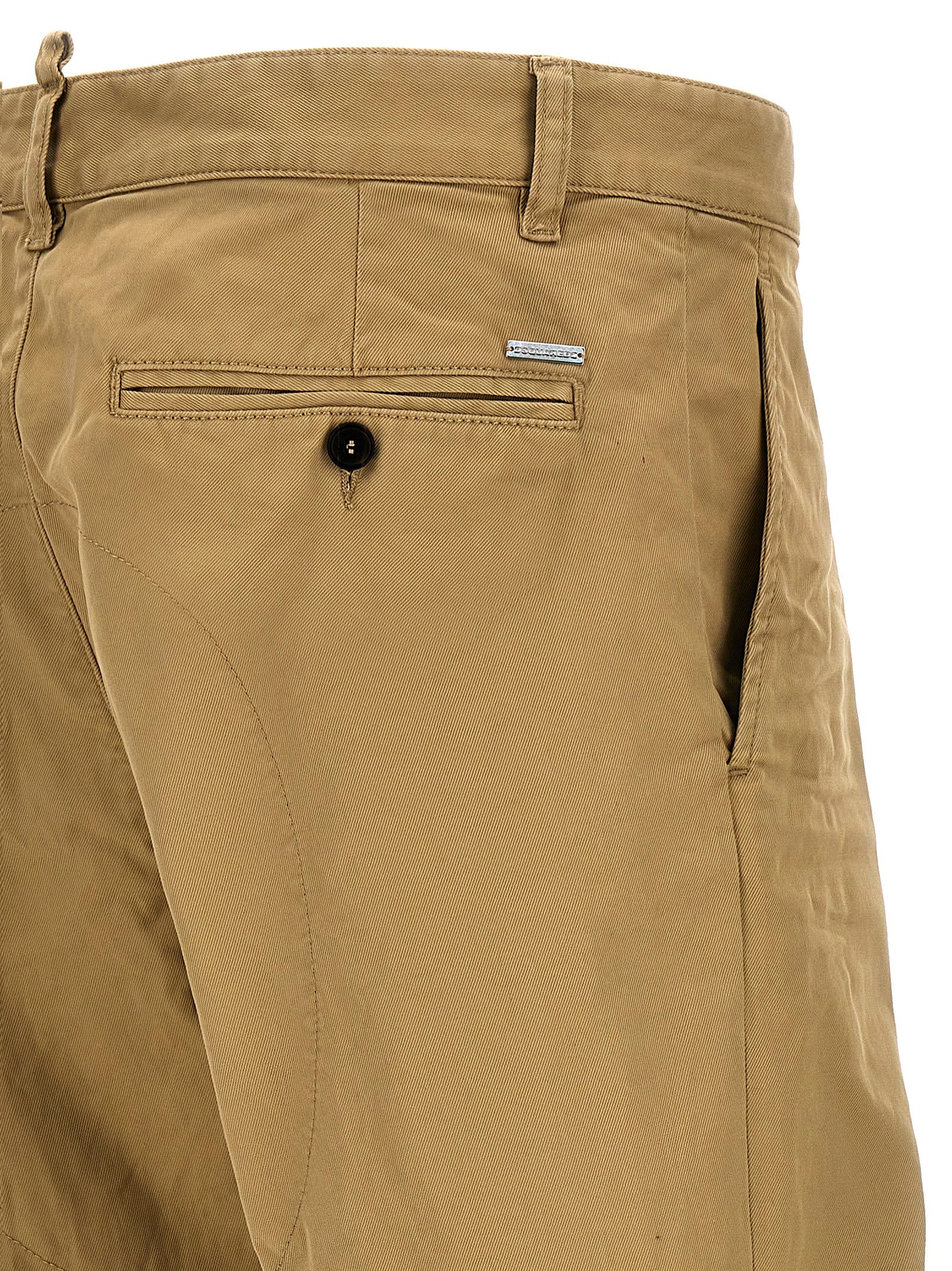 Dsquared² Beige Baumwoll-Chino-Hose