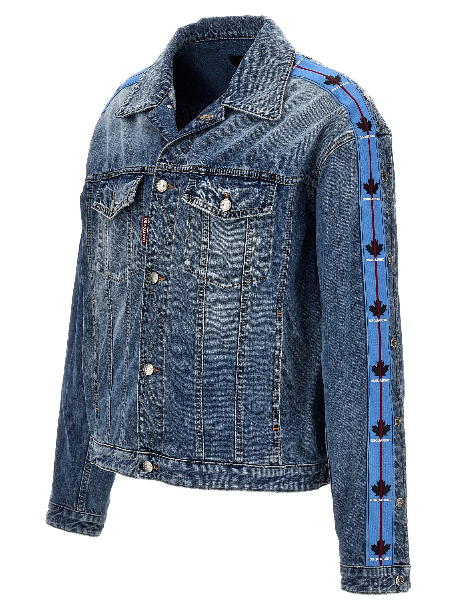 Dsquared² Blaue Jeansjacke aus Baumwolle