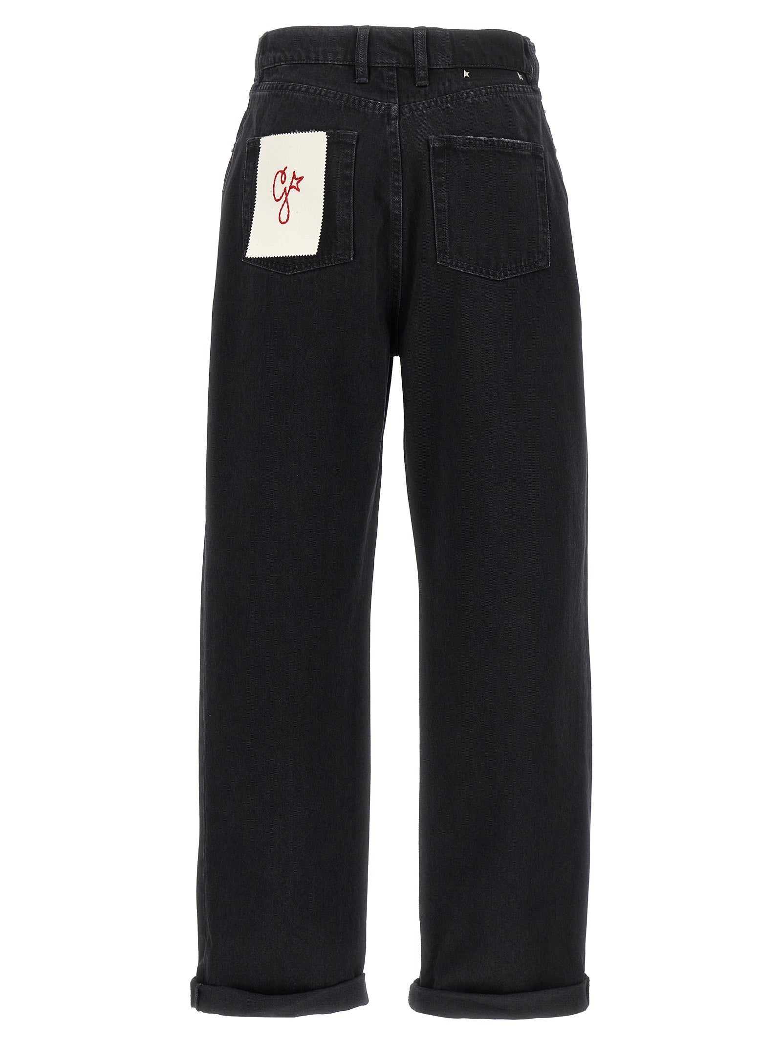 Golden Goose Schwarze Baumwolljeans im Relaxed Fit