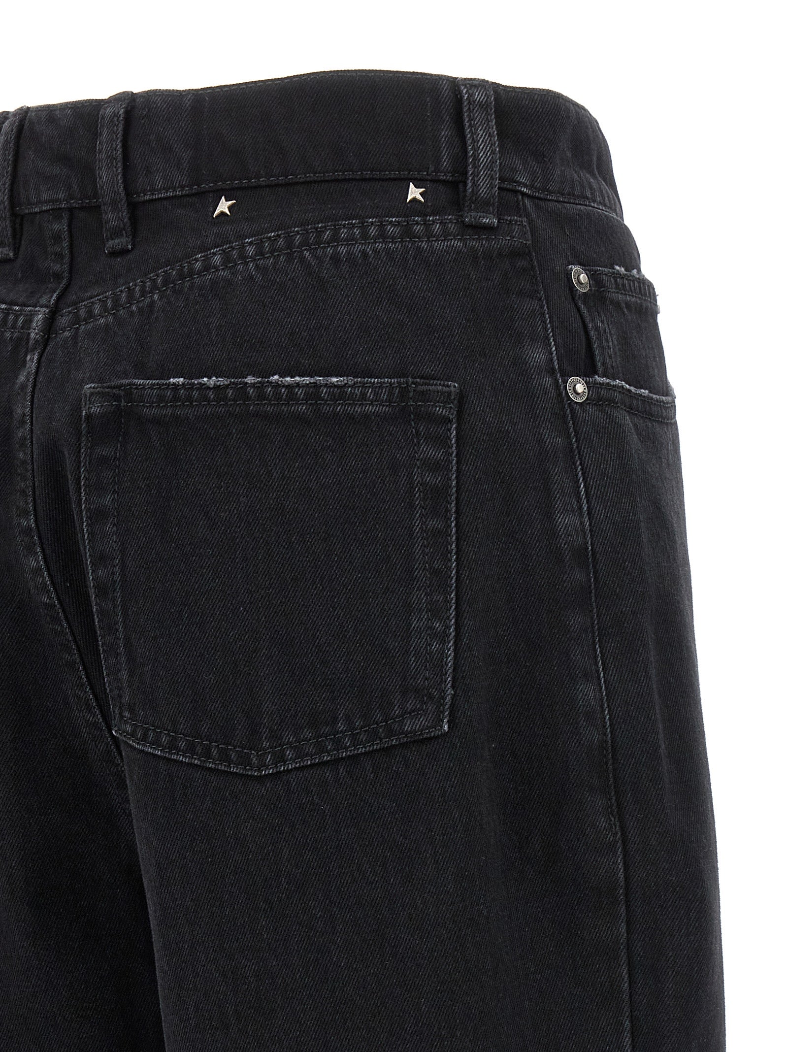 Golden Goose Schwarze Baumwolljeans im Relaxed Fit