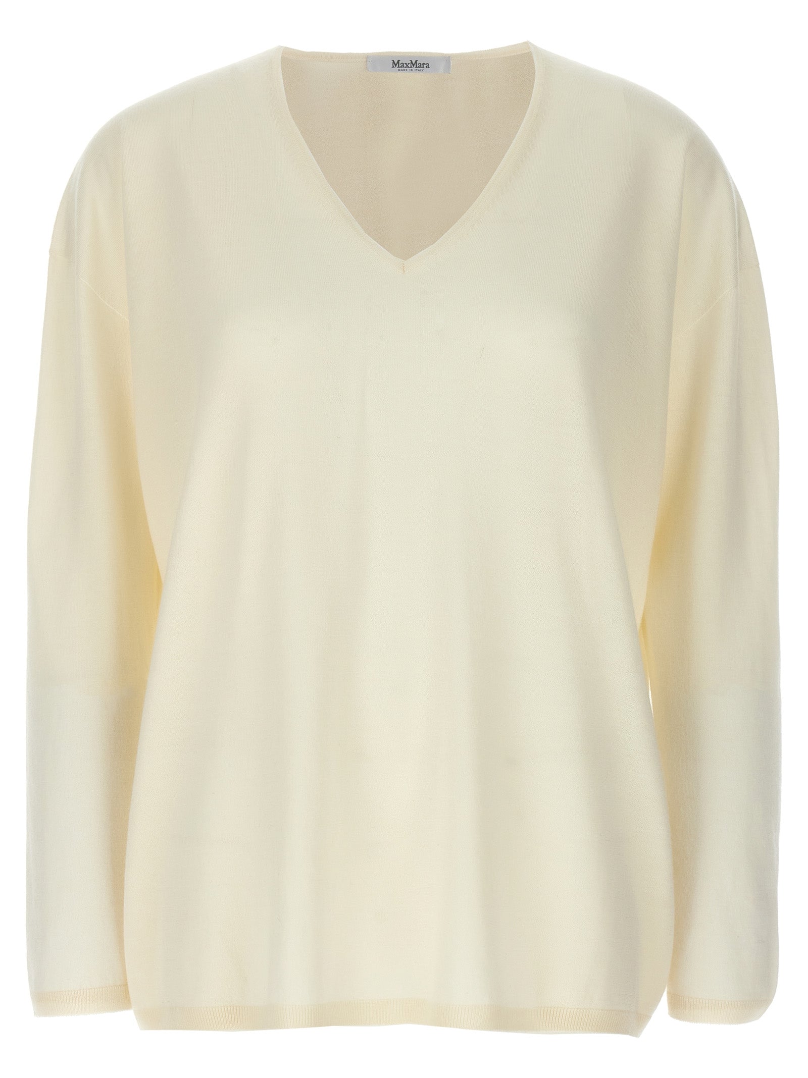 Max Mara Weicher Kaschmir-Cardigan in Weiß