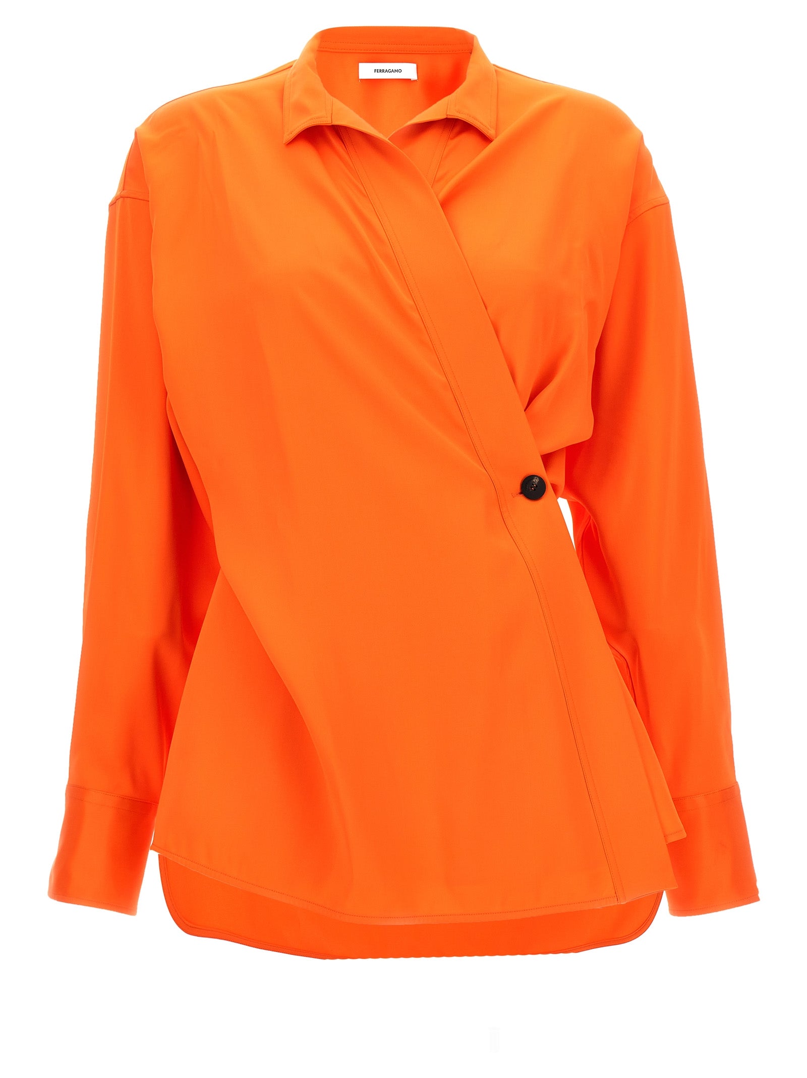 Ferragamo Orange Viskosebluse