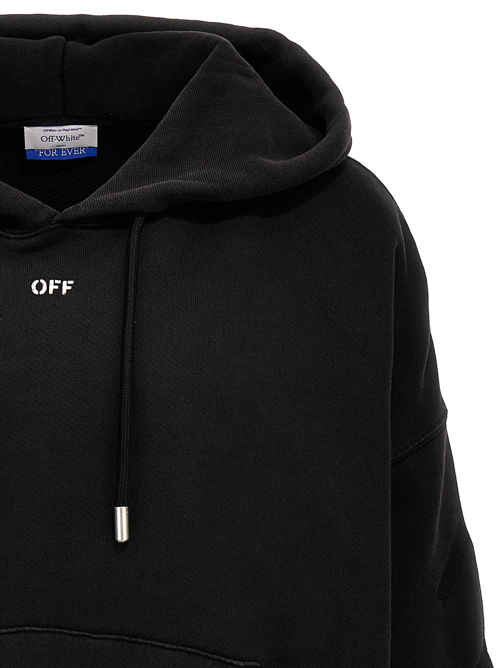 Off-White Grauer Baumwollpullover