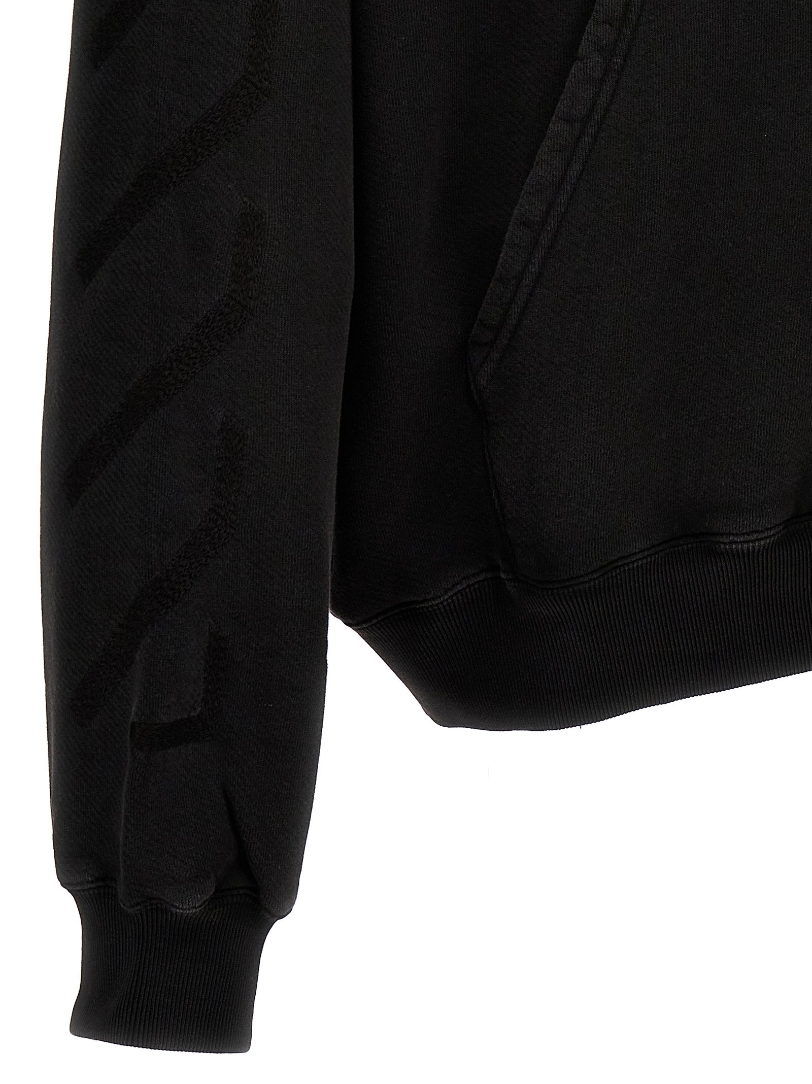 Off-White Grauer Baumwollpullover