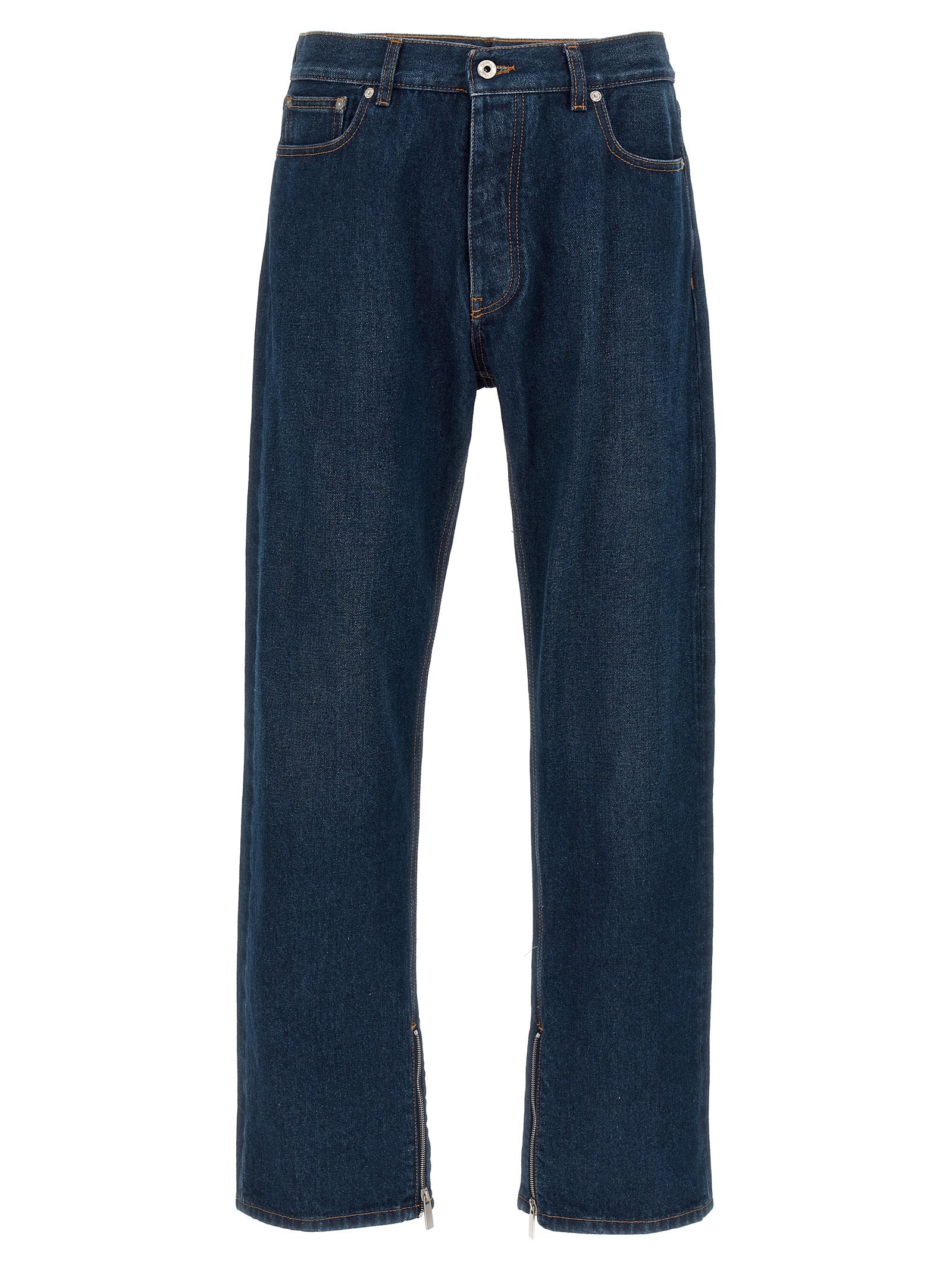 Off-White Blaue Baumwolljeans Denim