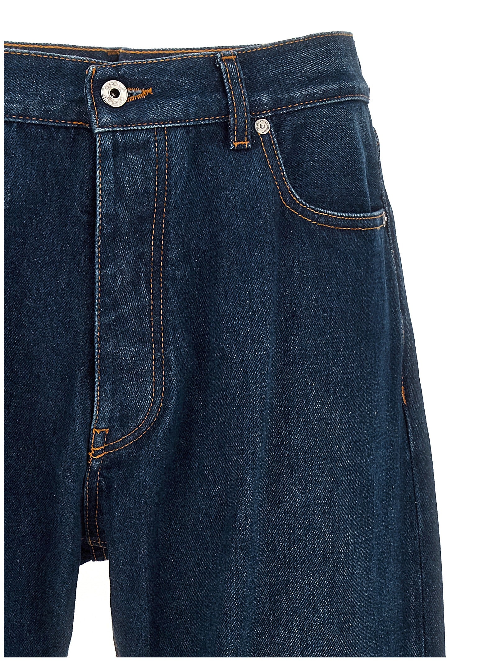 Off-White Blaue Baumwolljeans Denim