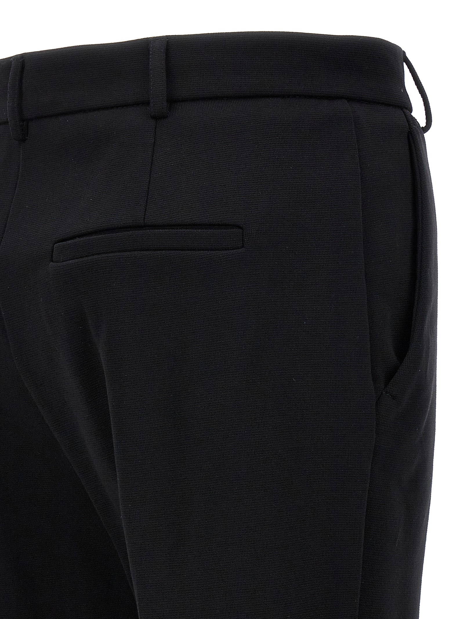 Sportmax Schwarze Baumwoll-Freizeithose