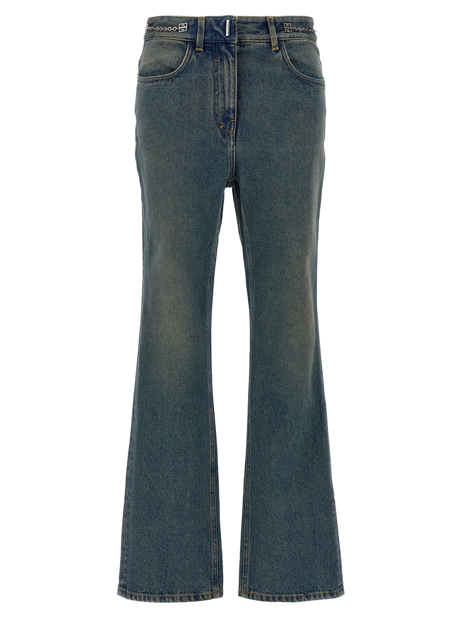 Givenchy Blaue Bootcut-Jeans aus Baumwolle