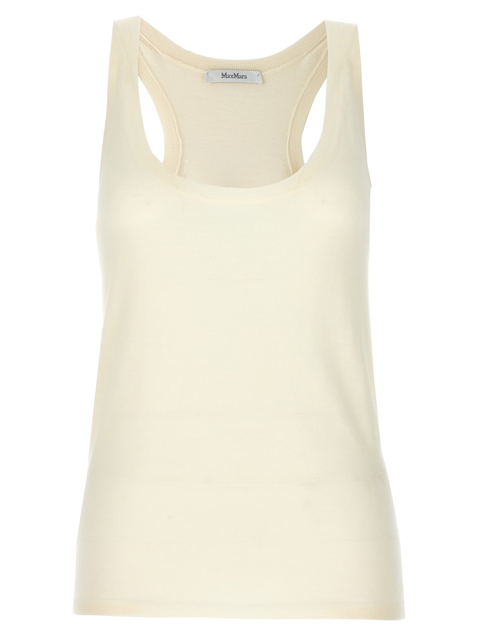 Max Mara Weiße Kaschmir-Tanktops