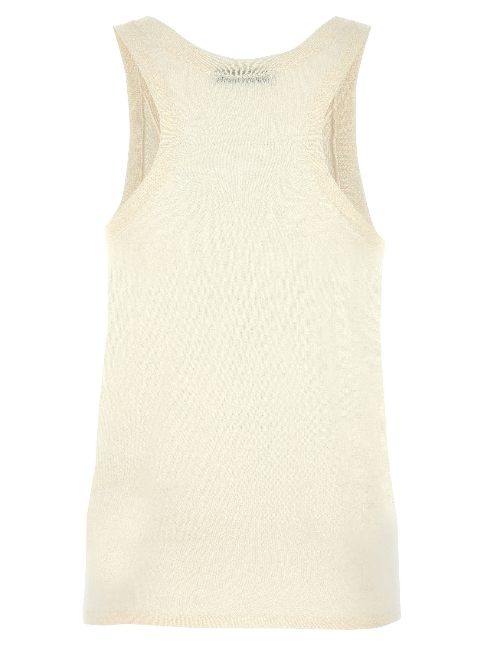 Max Mara Weiße Kaschmir-Tanktops