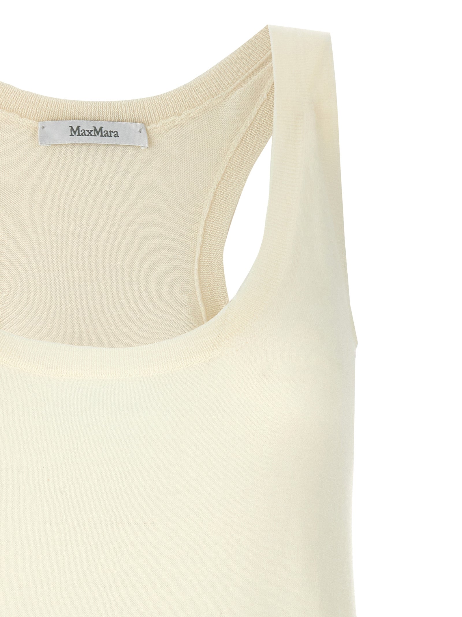 Max Mara Weiße Kaschmir-Tanktops