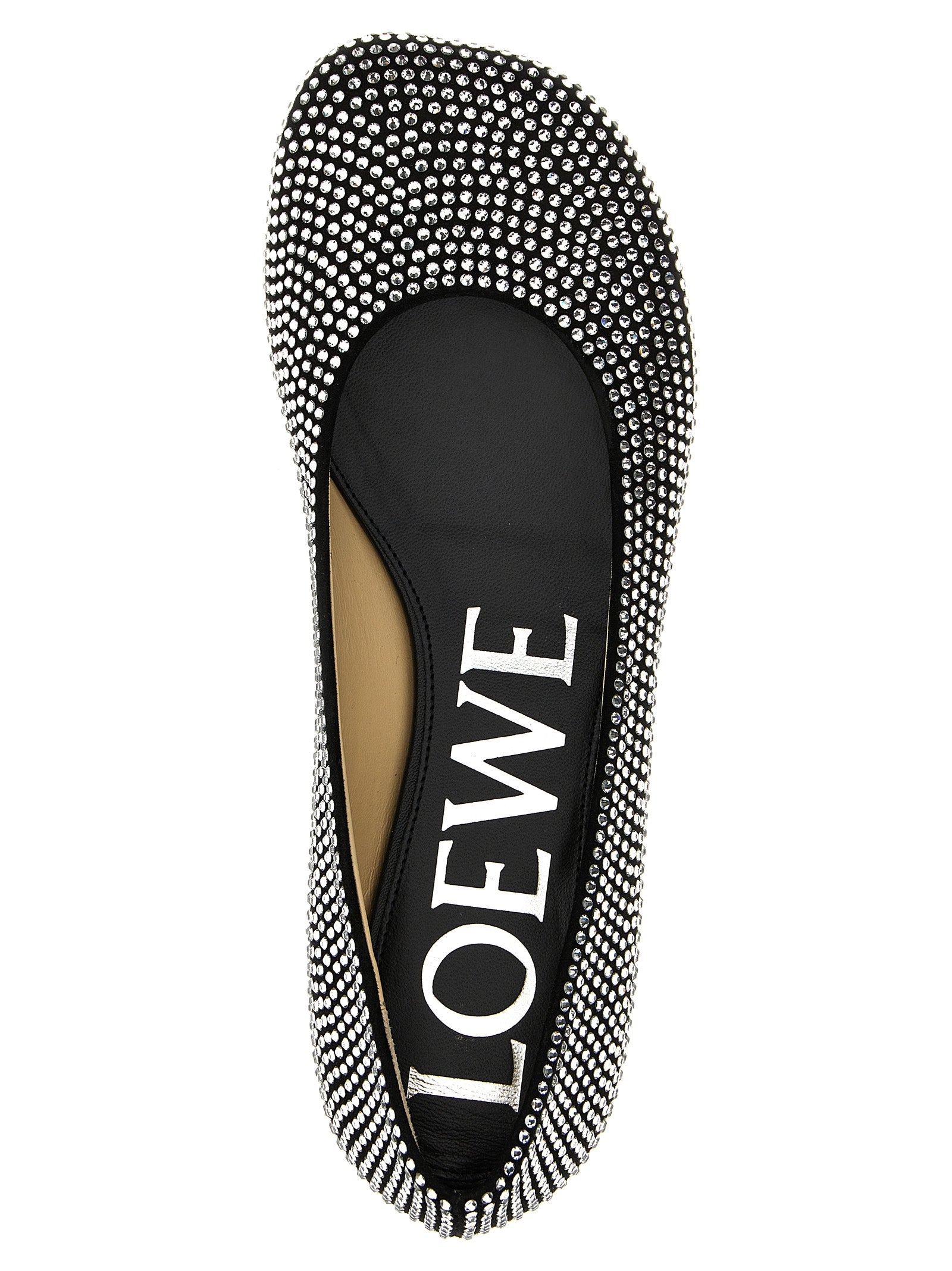 Loewe Schwarze Ballerinas aus Ziegenleder