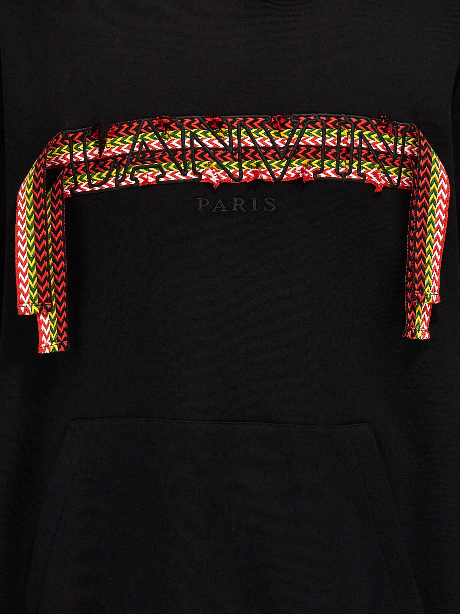 Lanvin Schwarzer Baumwoll-Sweatshirt