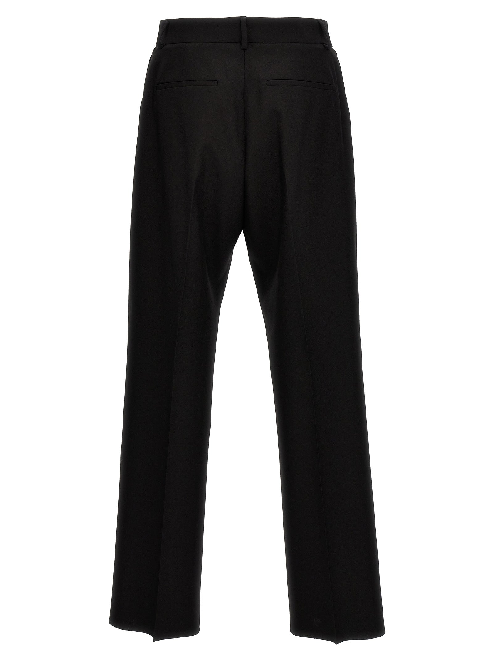 Valentino Garavani Schwarze Hose aus reiner Schurwolle