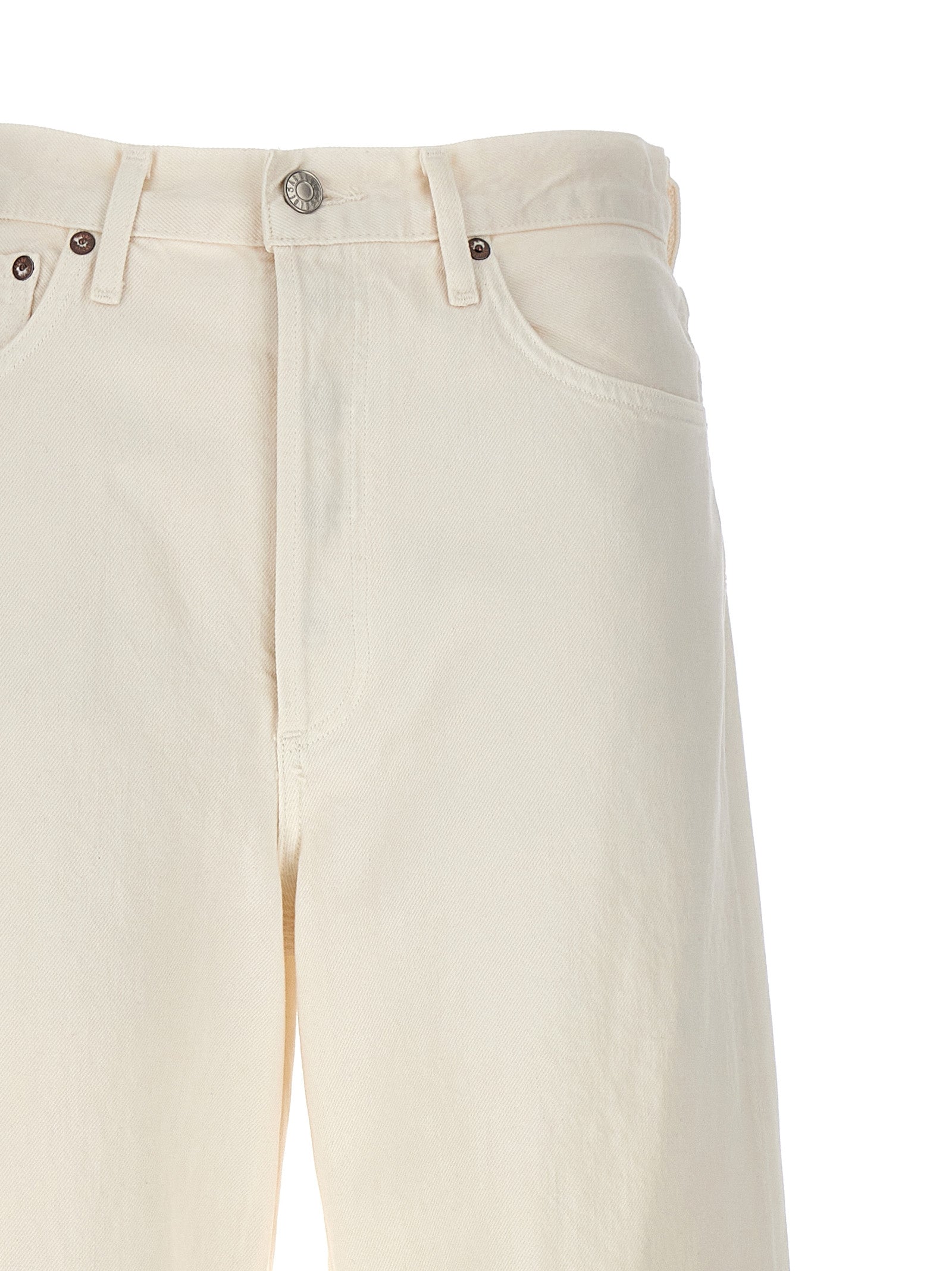 Agolde Weiße High-Waist-Jeans aus Baumwolle