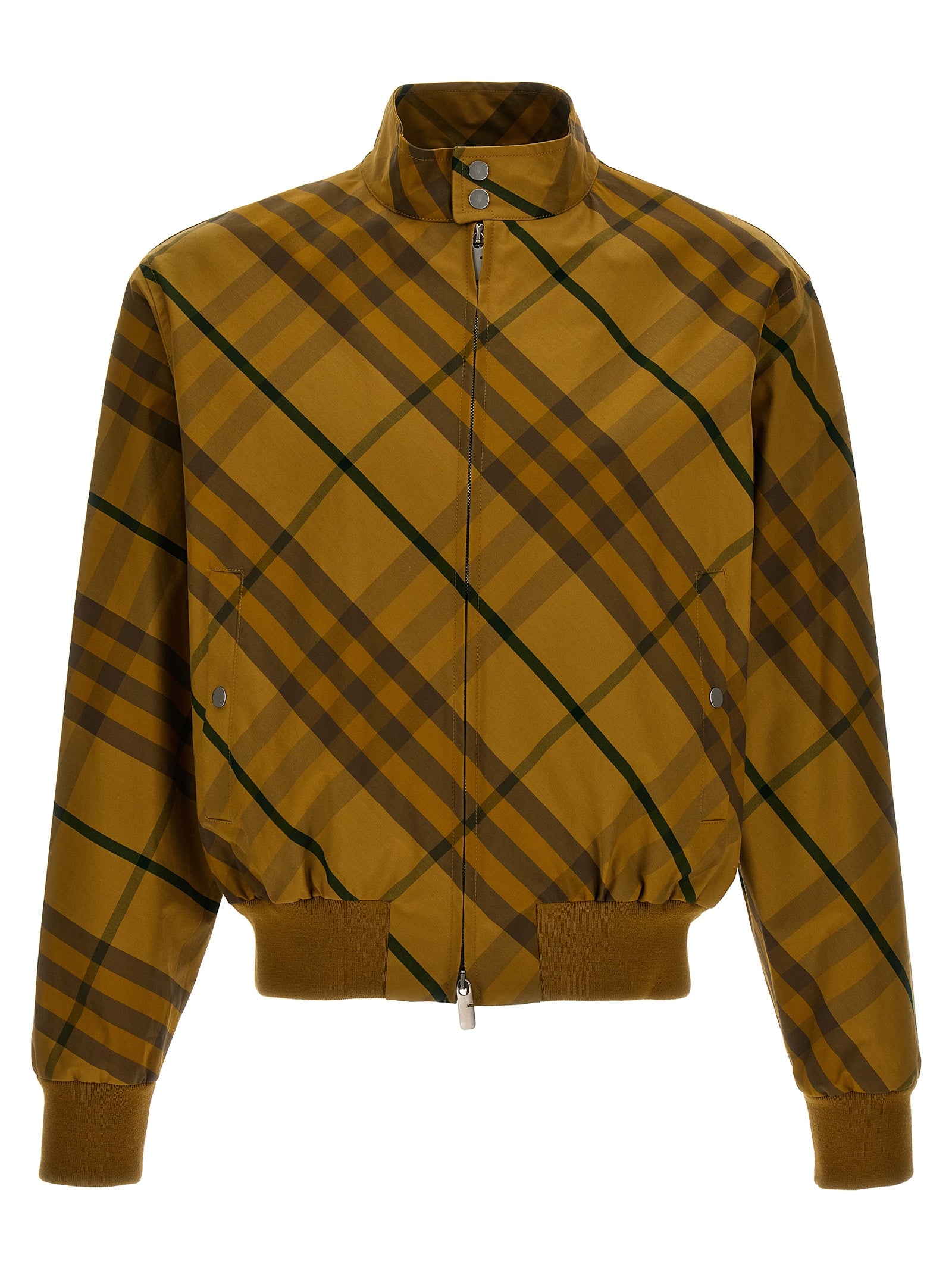 Burberry Zweifarbige Bomberjacke aus Baumwolle
