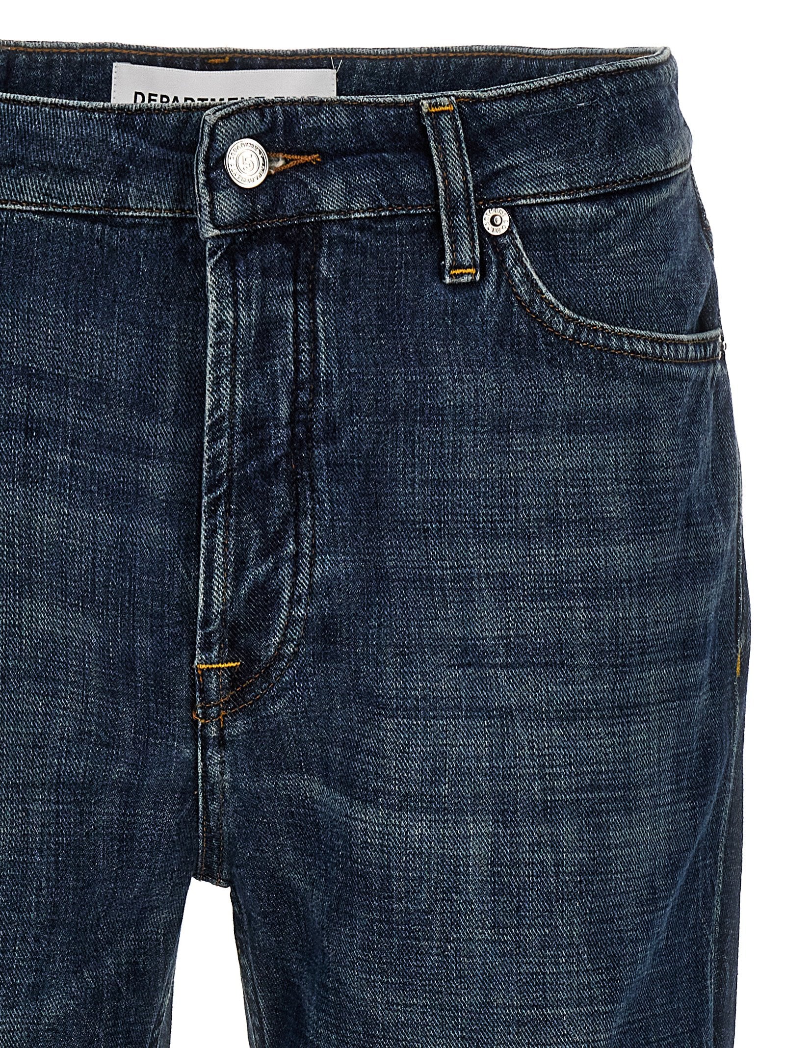 Department 5 Blaue Jeans aus Baumwolle im geraden Schnitt