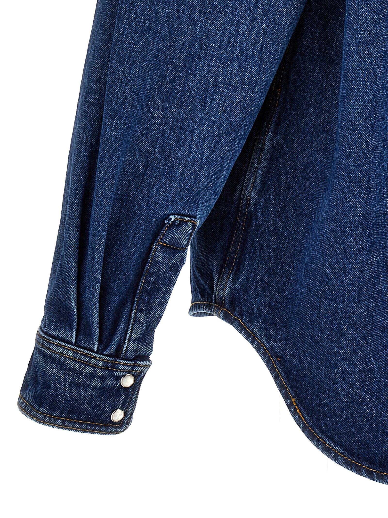 Palm Angels Blaue Jeansjacke aus Polyester