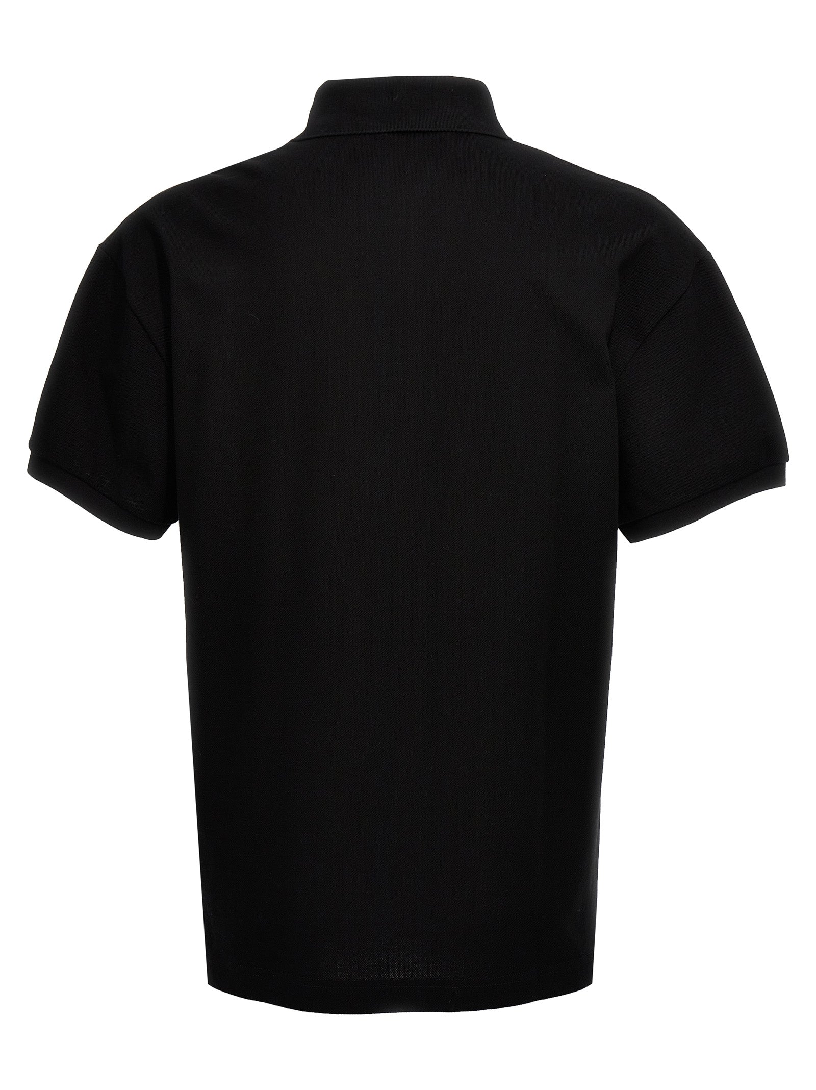 Palm Angels Schwarzes Poloshirt aus Polyester