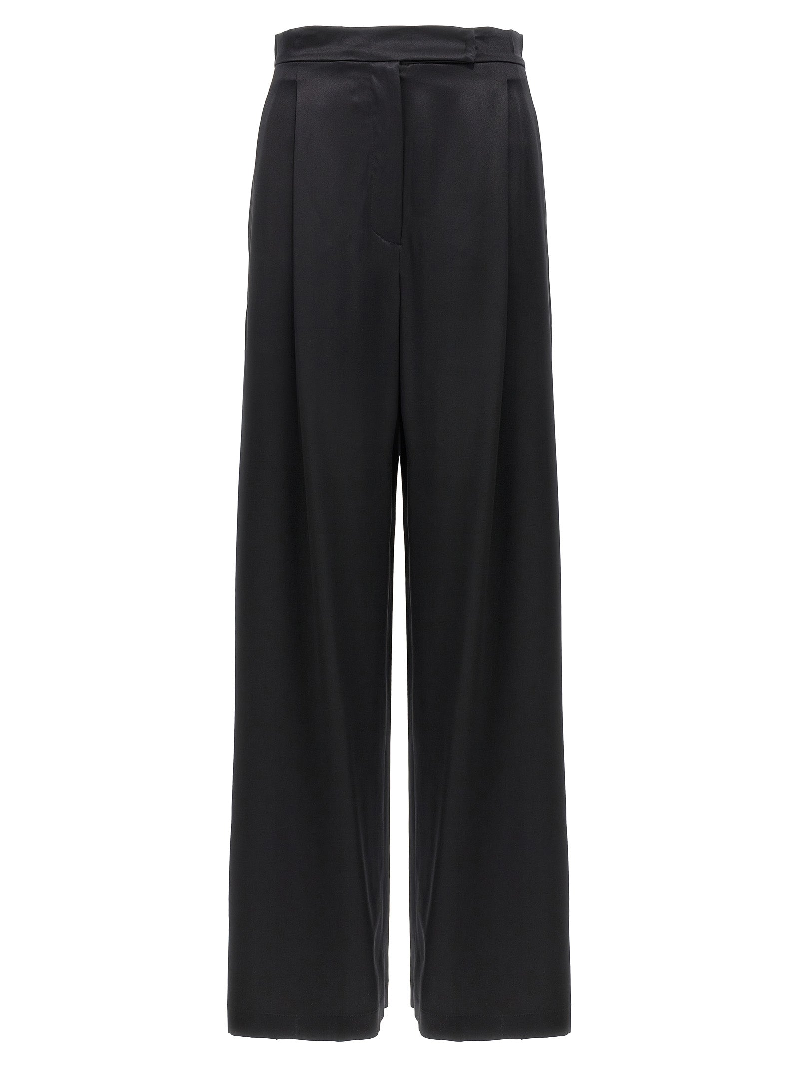 Max Mara Schwarze Seiden-Freizeithose
